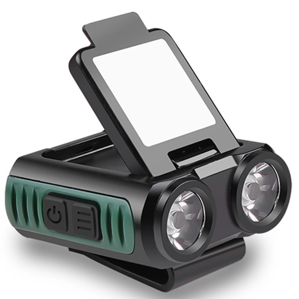 thumbnail image 1 of Sensor de onda manual LED 3-4 horas Clip de sombrero Modo de atenuación de faros para acampar / pescar, 1 of 9