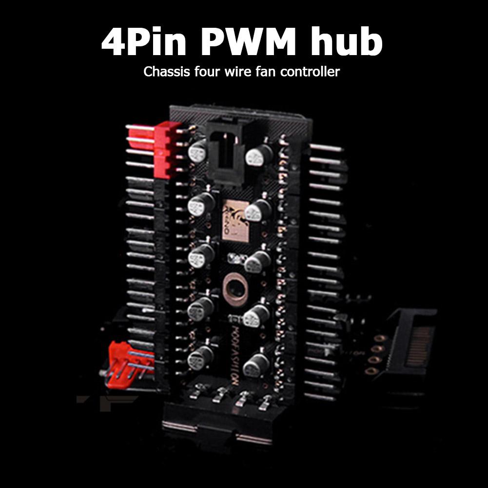 Controlador de velocidad de extensión del divisor del concentrador del ventilador del refrigerador PWM de 1 a 10 4 pines (4D)