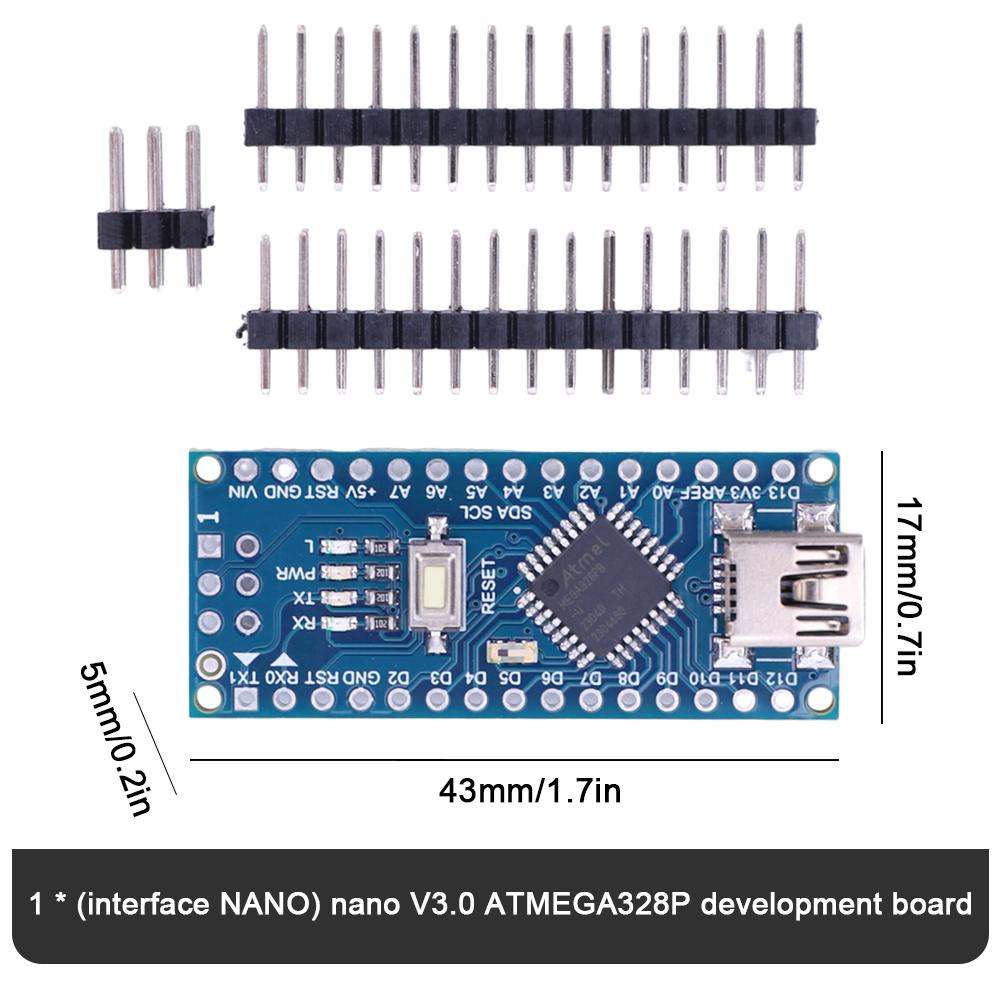 thumbnail image 3 of Placa de desarrollo CH340 para chip PCB Arduino Nano 3.0 Atmega328 (modelo K), 3 of 9
