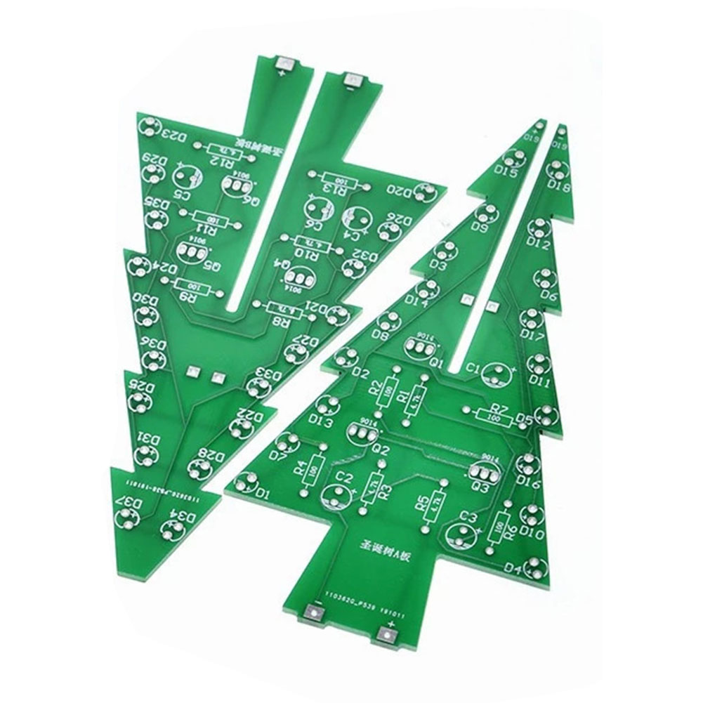 thumbnail image 3 of Kit de bricolaje de árbol de Navidad tridimensional 3 colores Electronic Fun Suite, 3 of 9