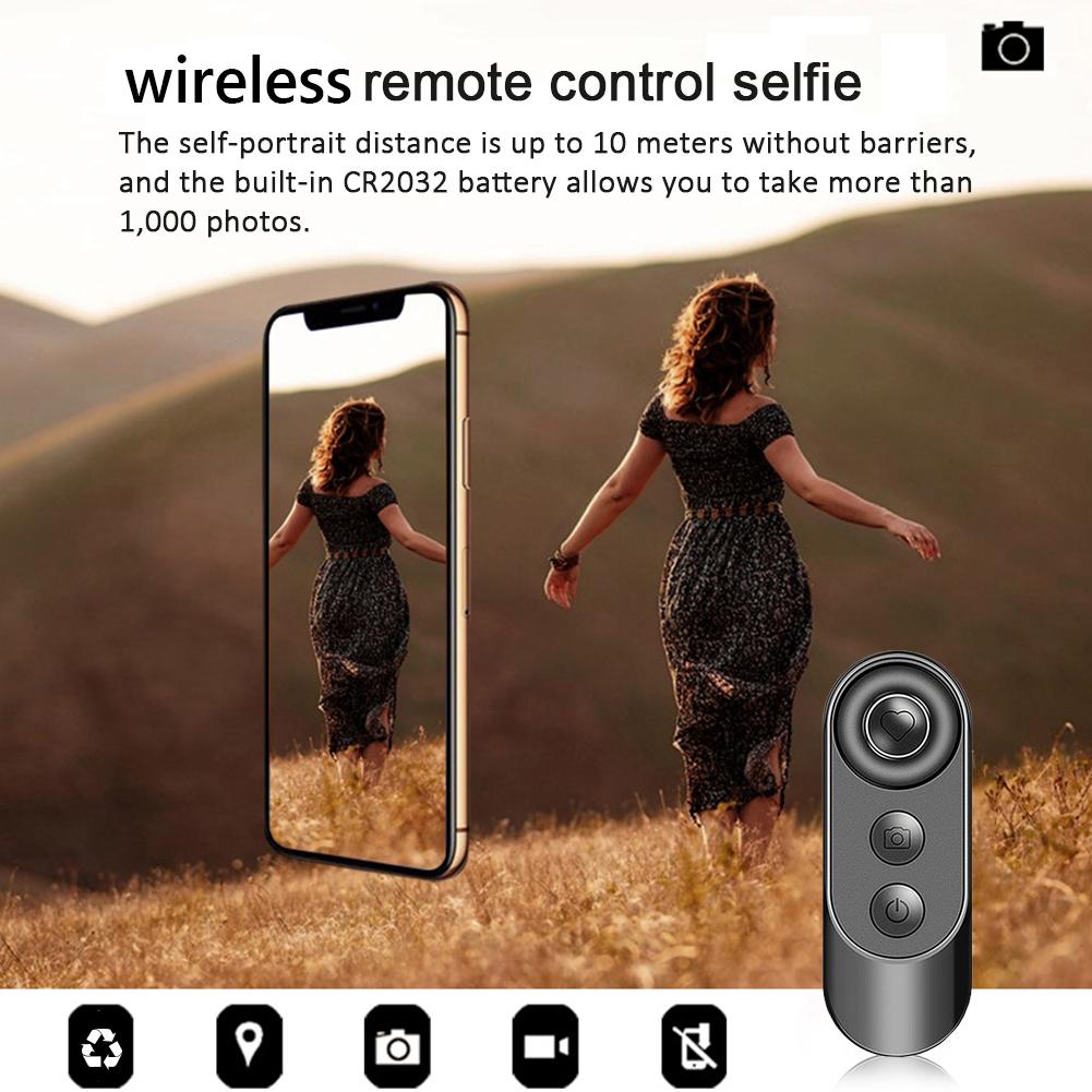 thumbnail image 1 of Obturador de fotos con control remoto compatible con Bluetooth para selfie con teléfono, 1 of 7