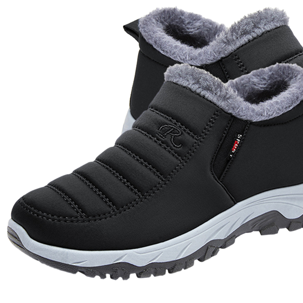 thumbnail image 4 of Zapatos planos para caminar al aire libre para mujer, botines de senderismo gruesos, zapatos cómodos sin cordones, 4 of 9