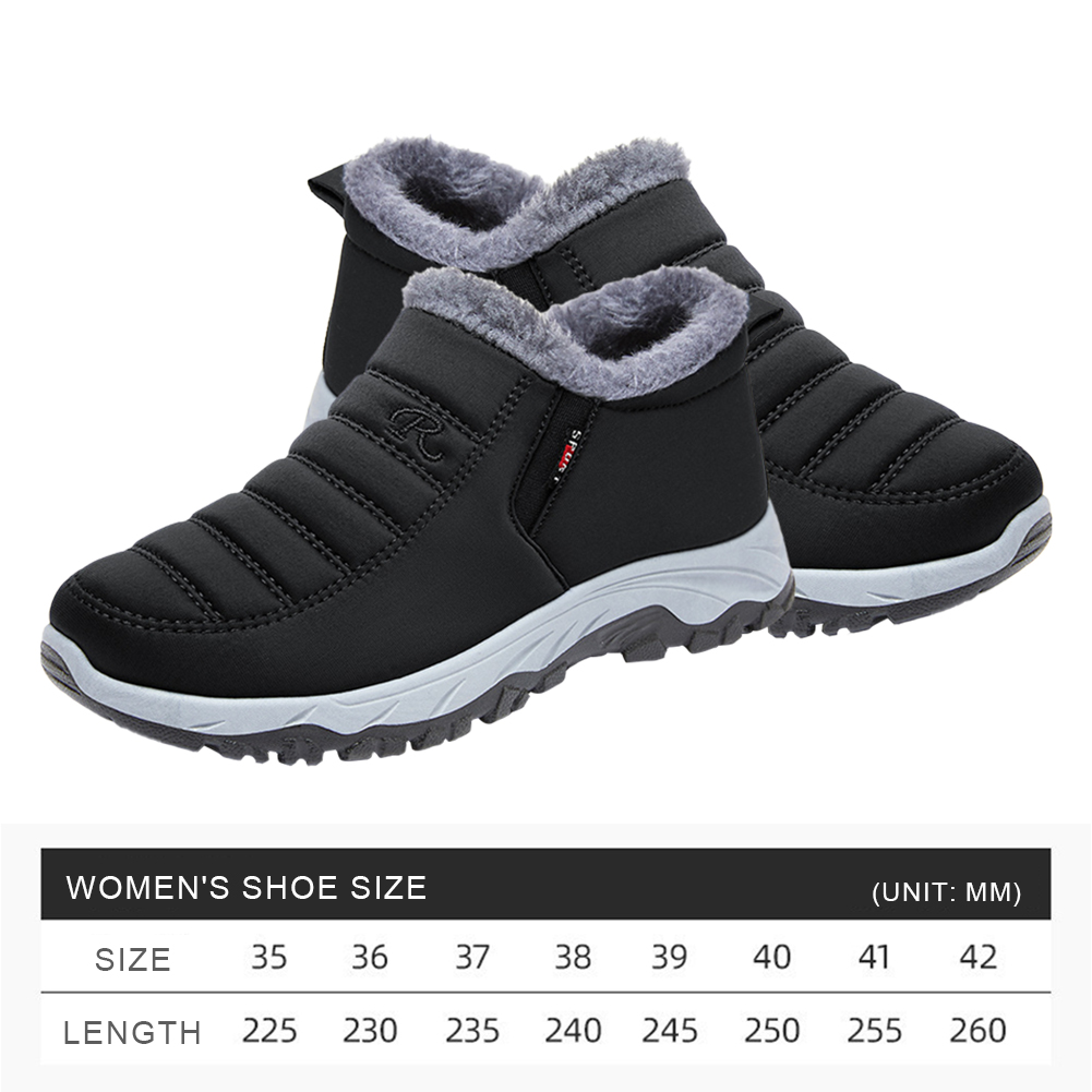 thumbnail image 2 of Zapatos planos para caminar al aire libre para mujer, botines de senderismo gruesos, zapatos cómodos sin cordones, 2 of 9
