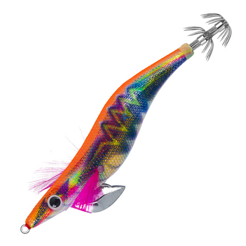 Plantilla de calamar luminosa de 19g, herramientas de pesca nocturna de hundimiento lento 3,5 # (estilo B)