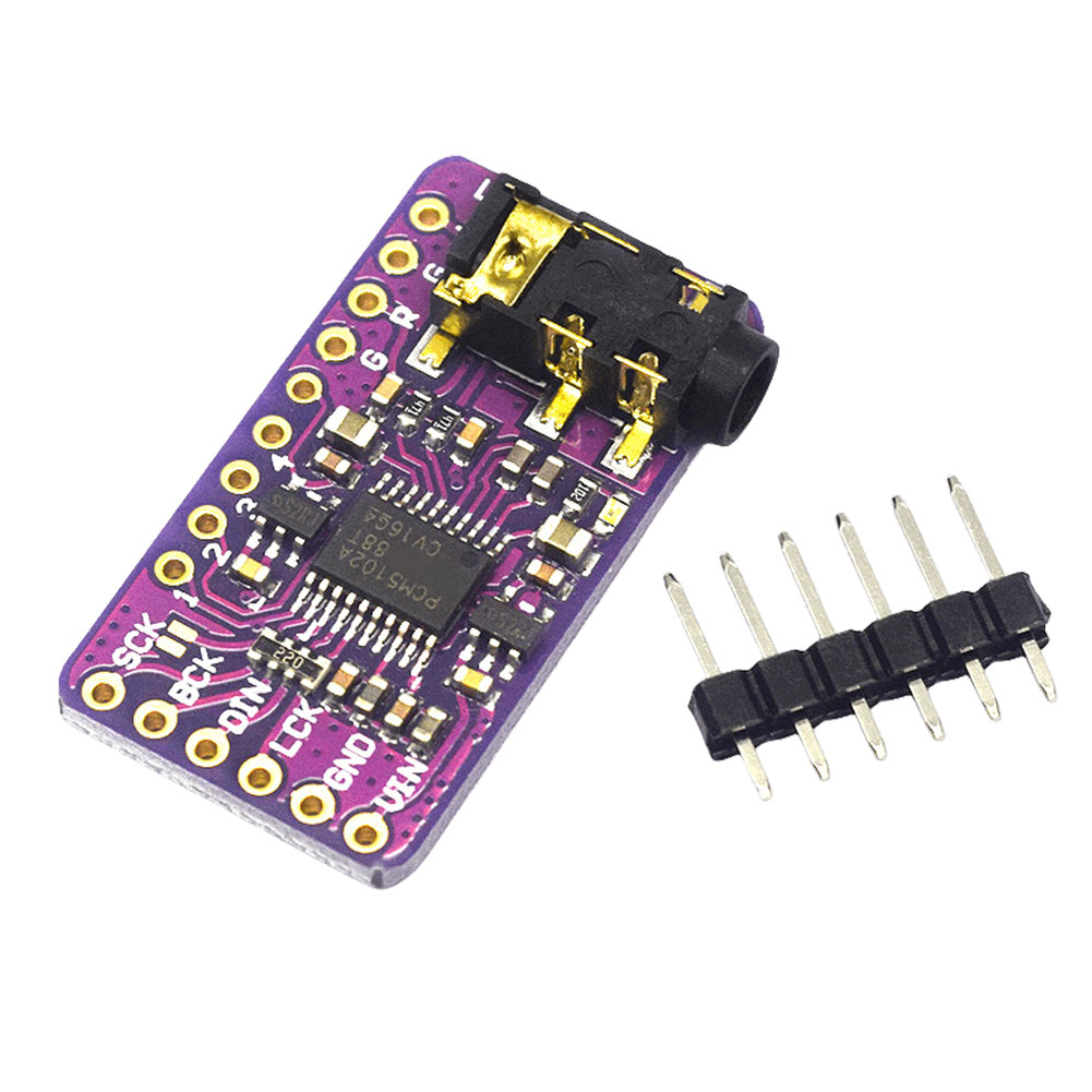 thumbnail image 1 of Módulo digital DAC GY-PCM5102 I2S IIS -Convertidor de voz a analógico para Raspberry Pi, 1 of 4