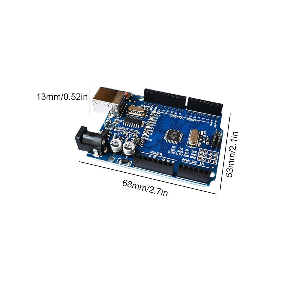 thumbnail image 3 of Placa de Desarrollo Ehuebsd para Microcontrolador UNO R3 ATMEGA328P CH340/ATEGA16U2 para Arduino, 3 of 9
