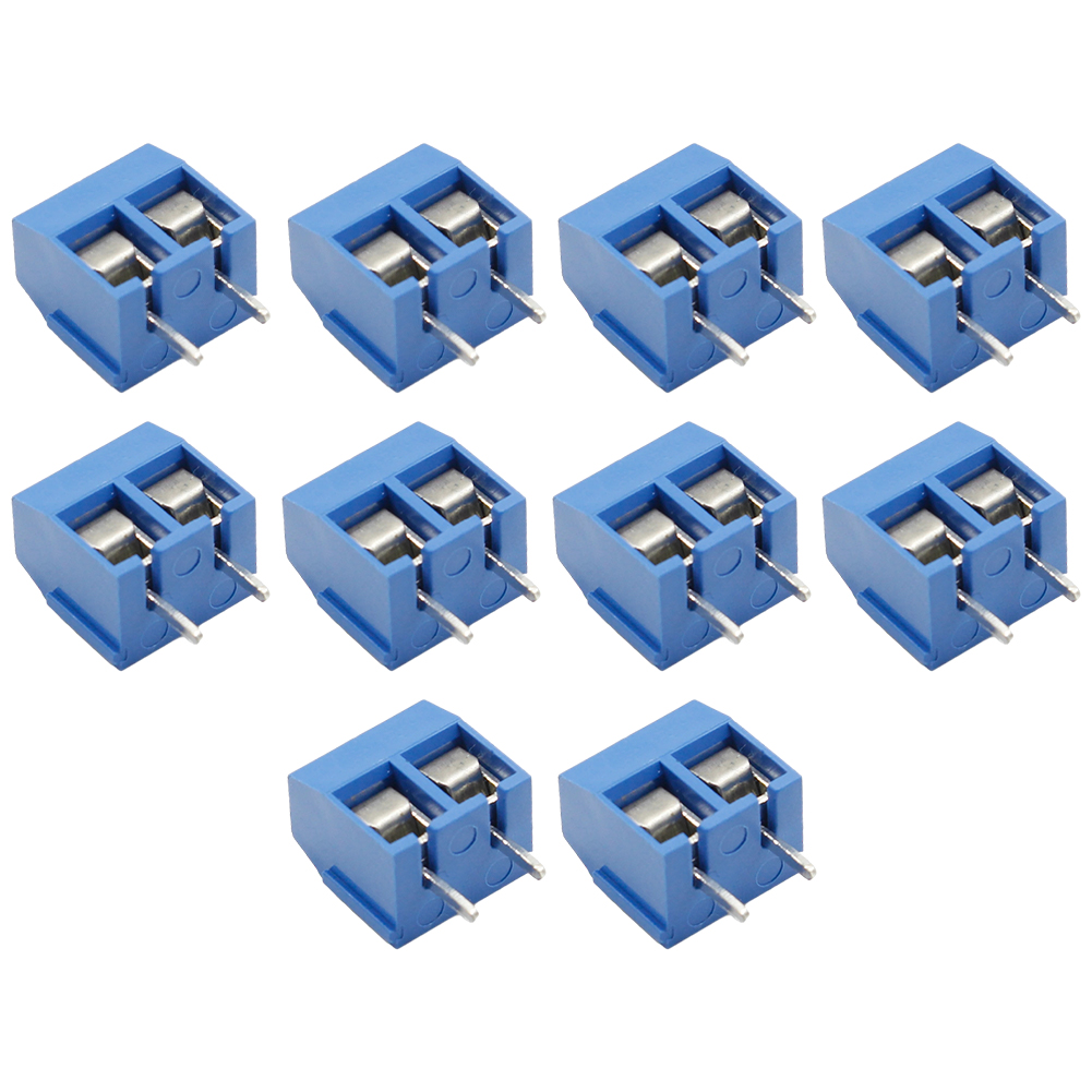 thumbnail image 1 of Conector de bloque de terminales KF301PCB Paso de tornillo de montaje 5,0 mm (2P) Azul 10 piezas, 1 of 4