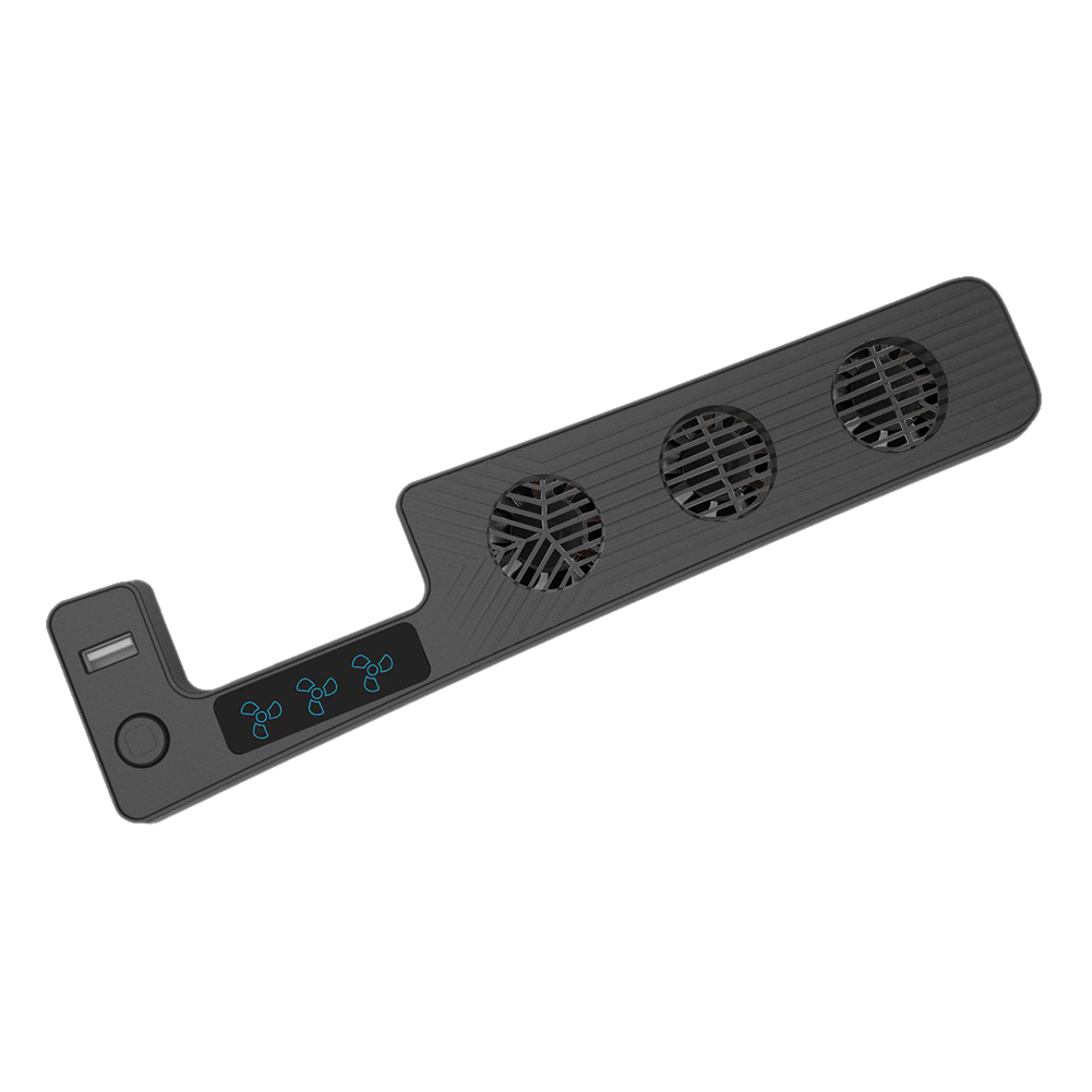 thumbnail image 1 of Ventilador enfriador con 3 ventiladores, ventilador de refrigeración trasero para consola PS Slim, color negro, 1 of 4
