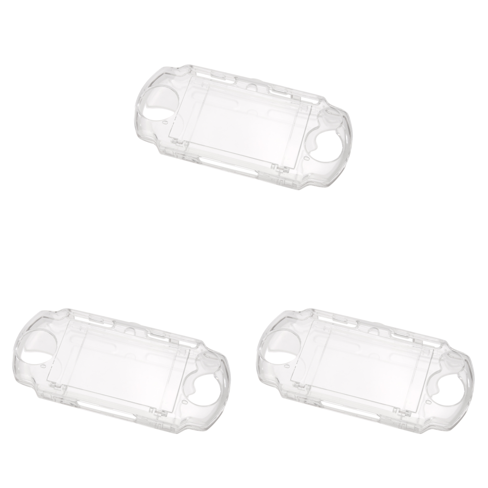 thumbnail image 4 of Estuche de cristal para PSP 2000, protector transparente de viaje, funda dura, 3 uds., 4 of 4