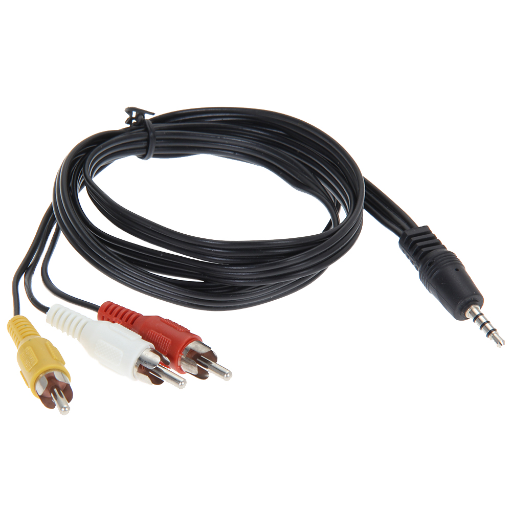 thumbnail image 1 of Línea de Audio 1,2 m/4 pies Cable adaptador de Audio y vídeo a para altavoces de sonido de TV, 1 of 9