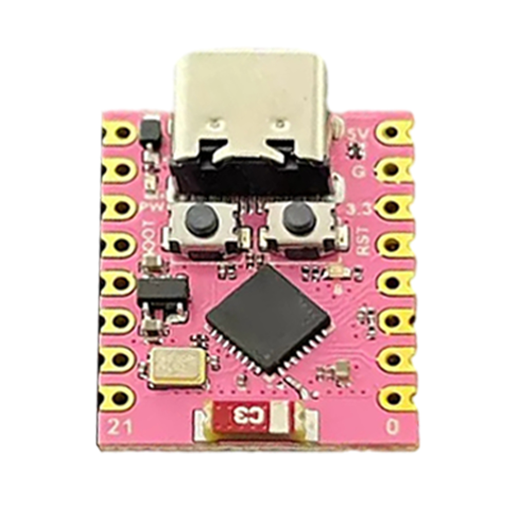 thumbnail image 3 of ESP32 SuperMini -C3 Placa de desarrollo 3.3-6V Fuente de alimentación Baja potencia Rosa, 3 of 4