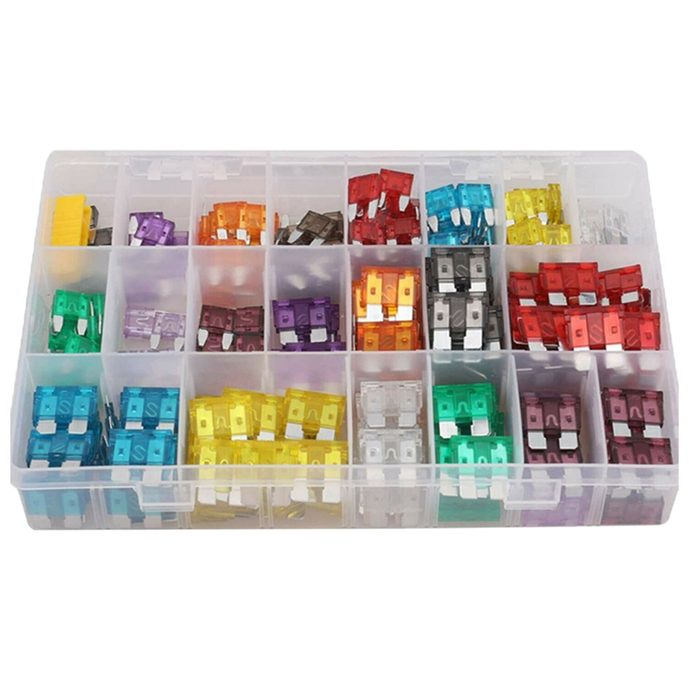 thumbnail image 4 of Kit surtido de fusibles para coche, fusibles de cuchilla automotrices con estuche de almacenamiento, 100/140/300 Uds., 4 of 8