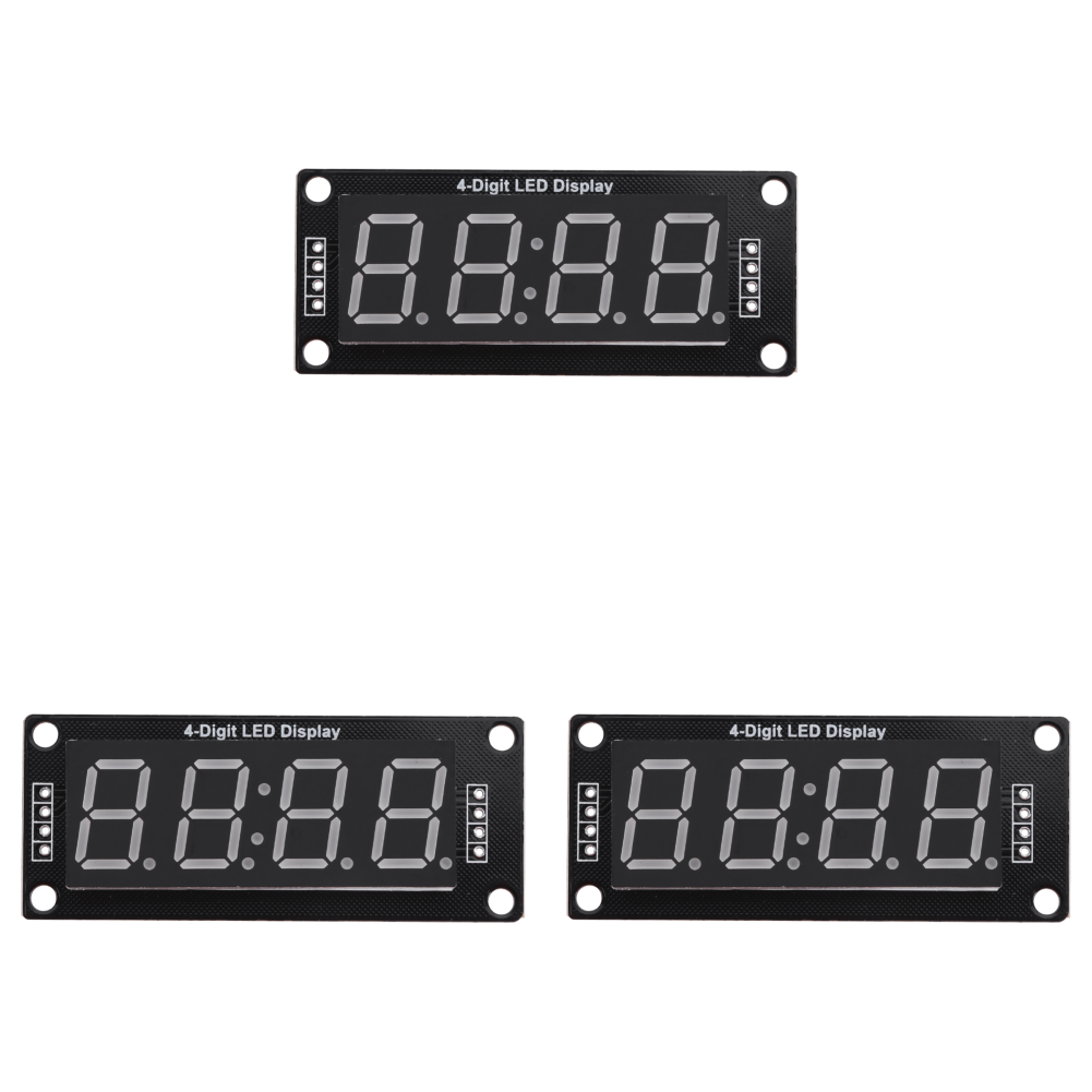 thumbnail image 4 of Módulo de visualización TM1637 LED Reloj de tubo incandescente de 7 segmentos 0,56 pulgadas Azul, 4 of 4