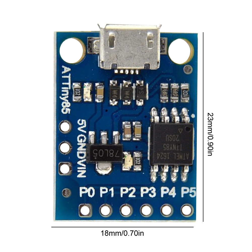 thumbnail image 3 of Mini módulo de placa de desarrollo ATTINY85 Digispark Kickstarter para Arduino USB, 3 of 9