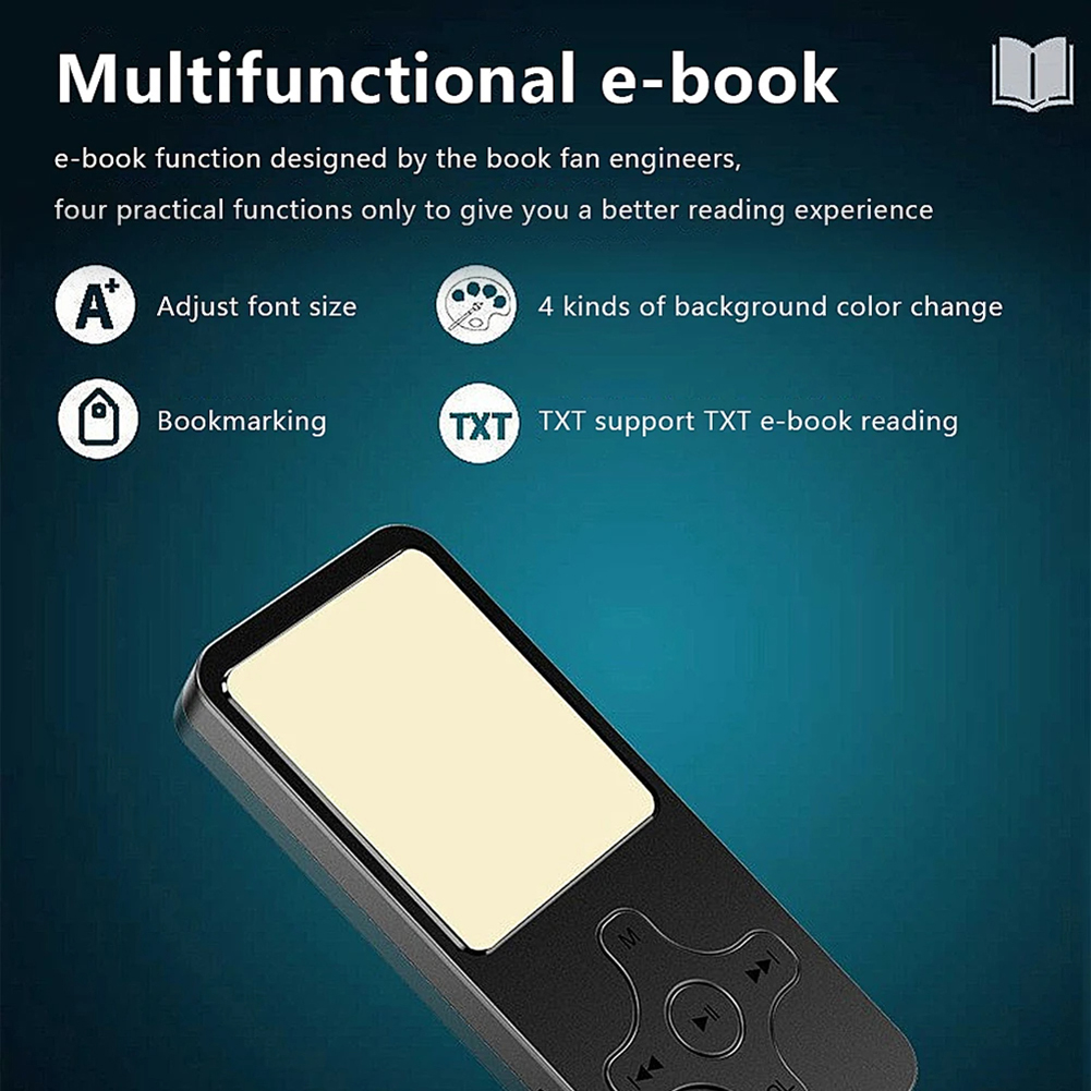 thumbnail image 1 of Reproductor de MP3, sonido sin pérdidas, Walkman para estudiantes, compatible con Bluetooth 5,0, con tarjeta de 32GB, 1 of 9