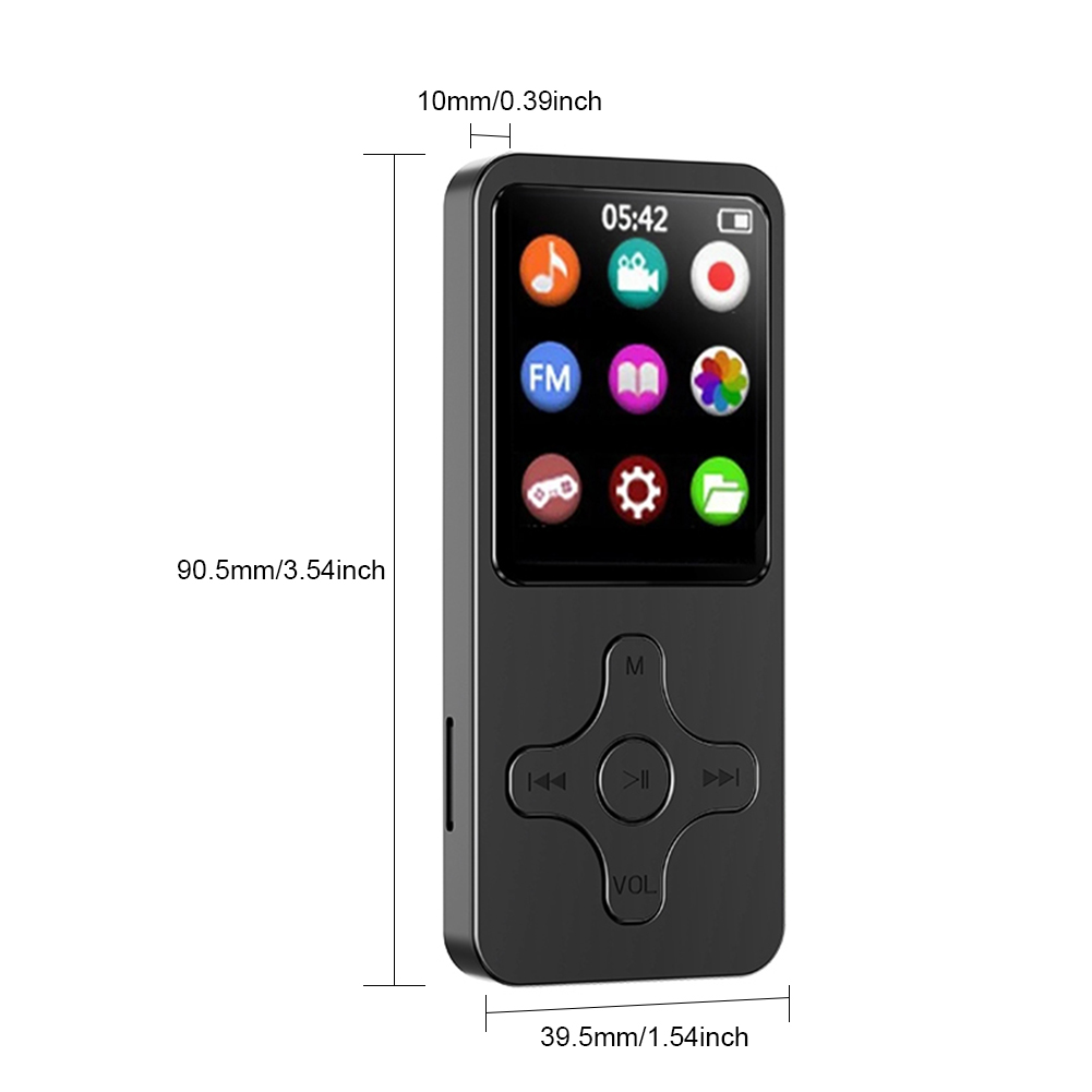 thumbnail image 3 of Reproductor de MP3, sonido sin pérdidas, Walkman para estudiantes, compatible con Bluetooth 5,0, con tarjeta de 32GB, 3 of 9