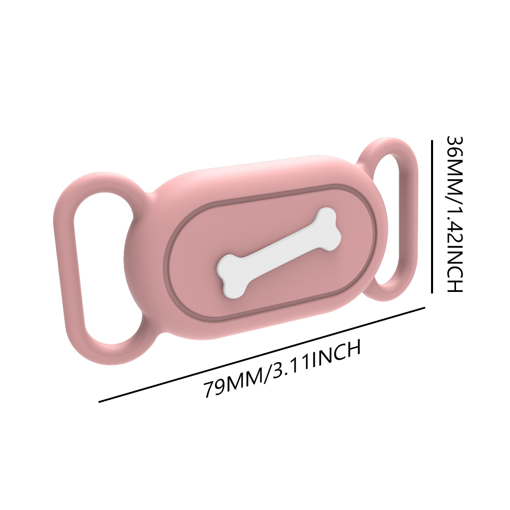 thumbnail image 3 of Funda de silicona a prueba de polvo para perro y gato, soporte para Collar para Samsung Galaxy SmartTag2, 3 of 9