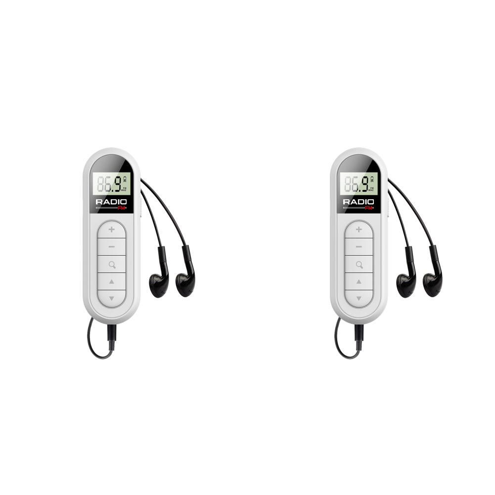 thumbnail image 4 of Radio FM con auriculares de 3,5 mm para mini clip de bolsillo para caminar, trotar, acampar, 4 of 5