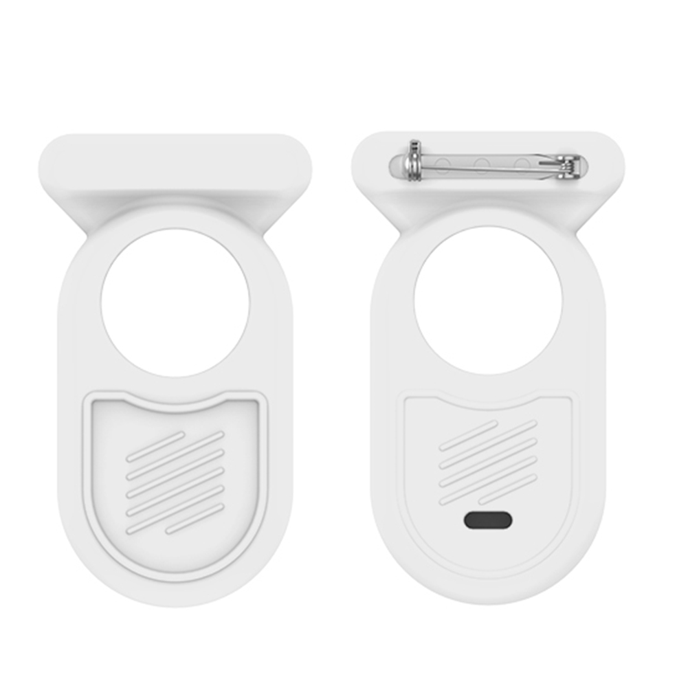 Invisible para Galaxy SmartTag2 Funda de Silicona Impermeable con Pin Blanco