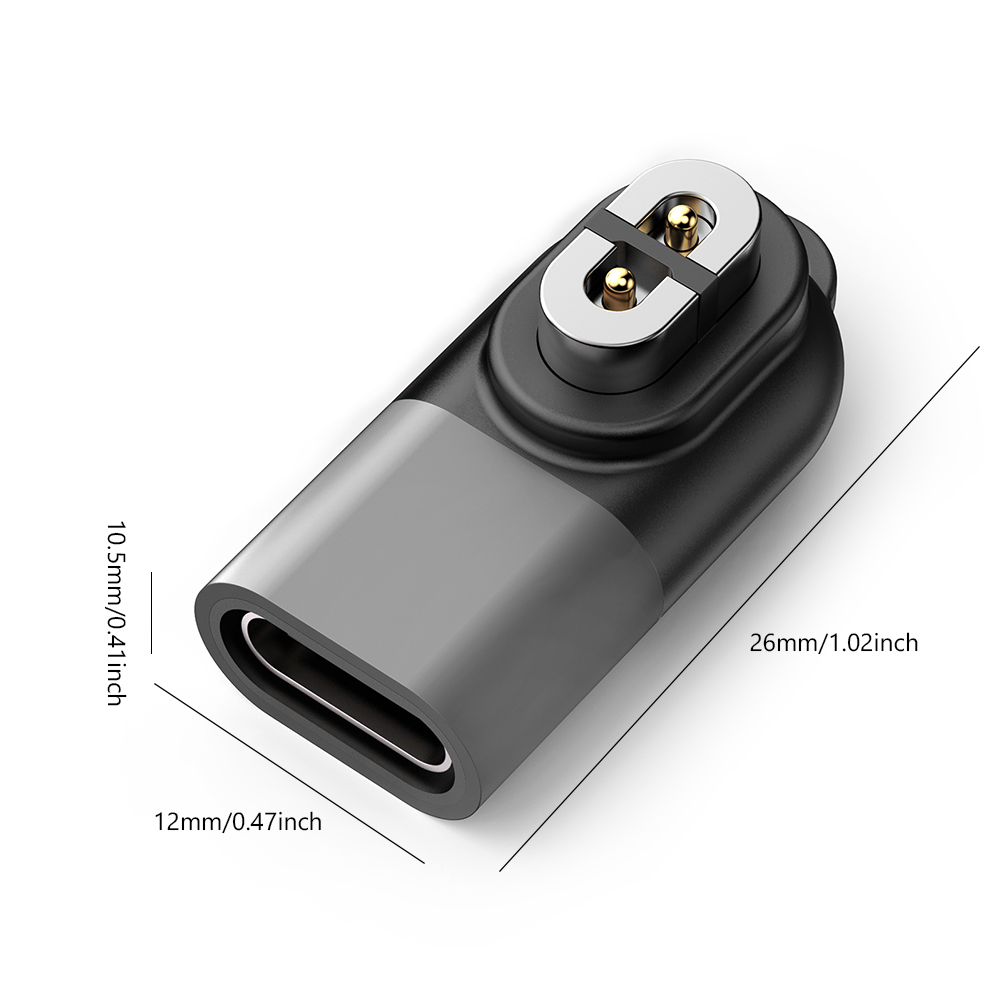thumbnail image 2 of Convertidor de cargador adaptador USB C magnético para Shokz OpenRun Air/OpenRun Pro (gris), 2 of 8