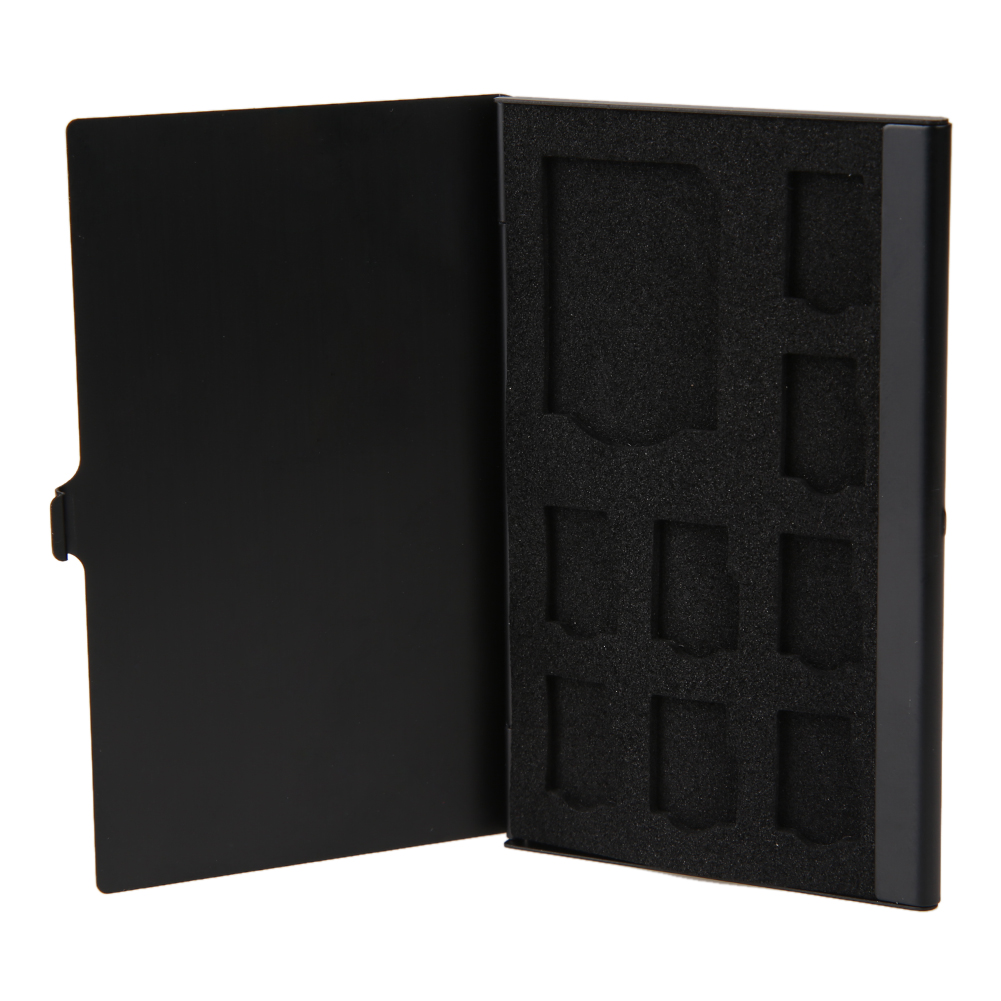 thumbnail image 1 of Soporte de caja de almacenamiento con Pin para tarjetas Micro SD monocapa de aluminio 1SD+ 8TF, 1 of 9