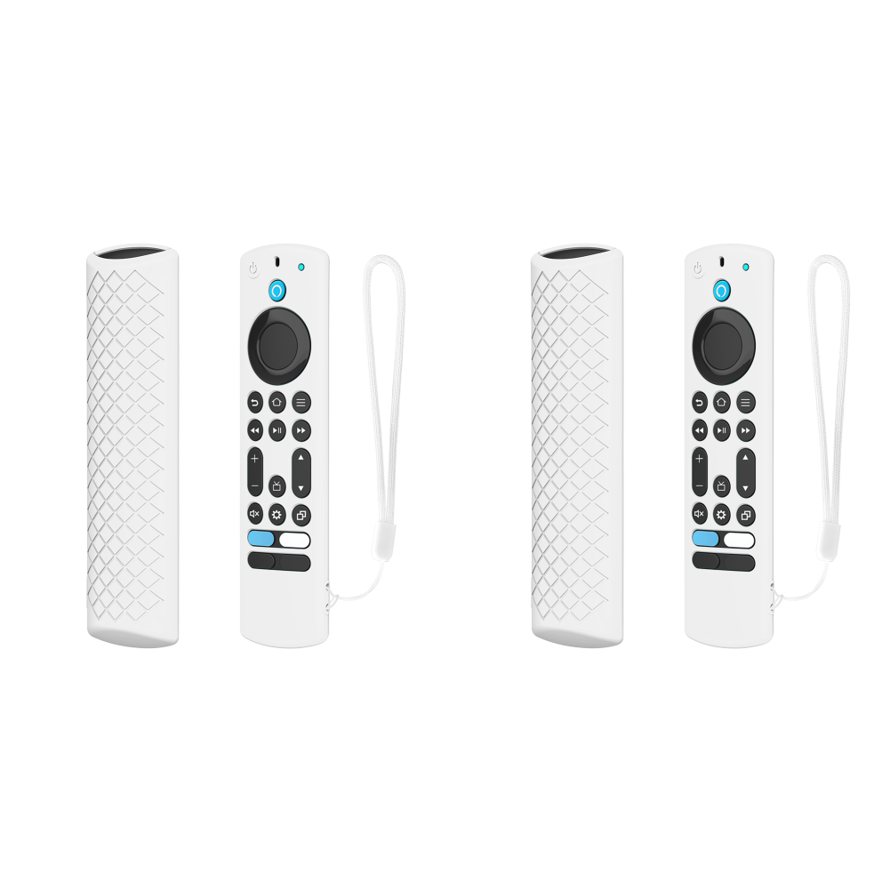 thumbnail image 3 of Funda de silicona para control remoto por voz con cordón para control remoto por voz Fire TV Alexa (blanco), 3 of 6