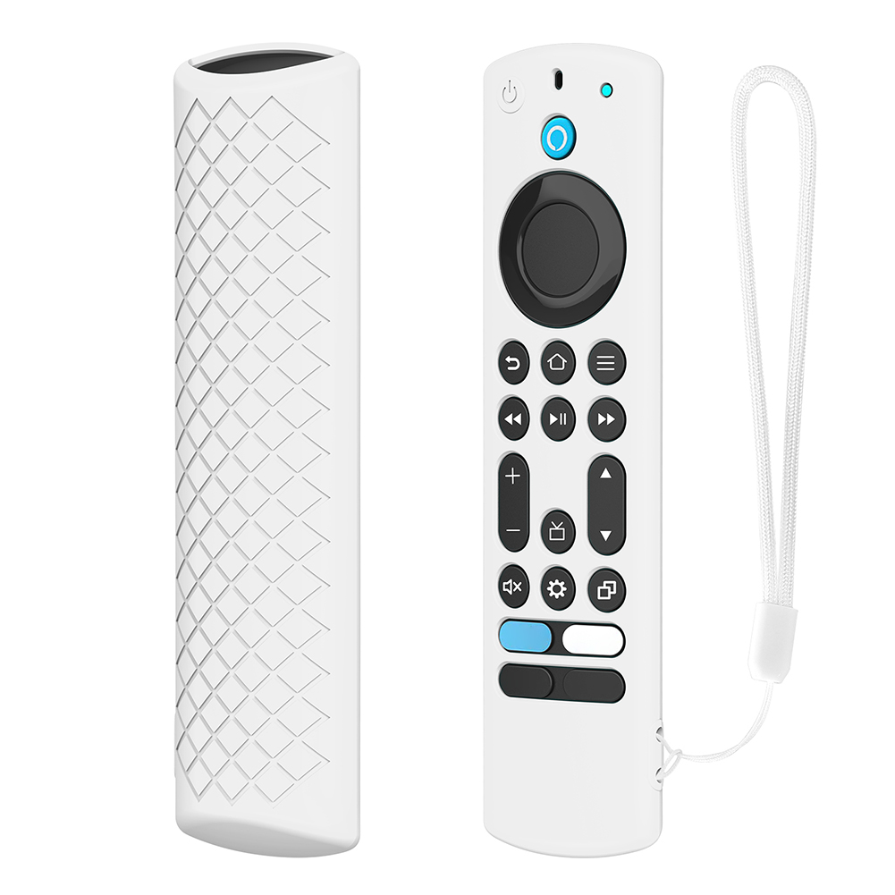 thumbnail image 4 of Funda de silicona para control remoto por voz con cordón para control remoto por voz Fire TV Alexa (blanco), 4 of 6
