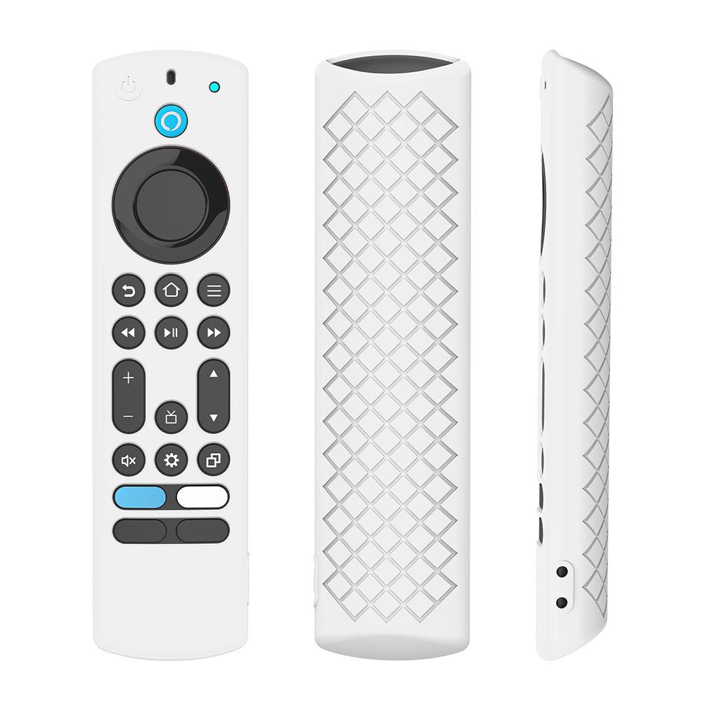 thumbnail image 2 of Funda de silicona para control remoto por voz con cordón para control remoto por voz Fire TV Alexa (blanco), 2 of 6
