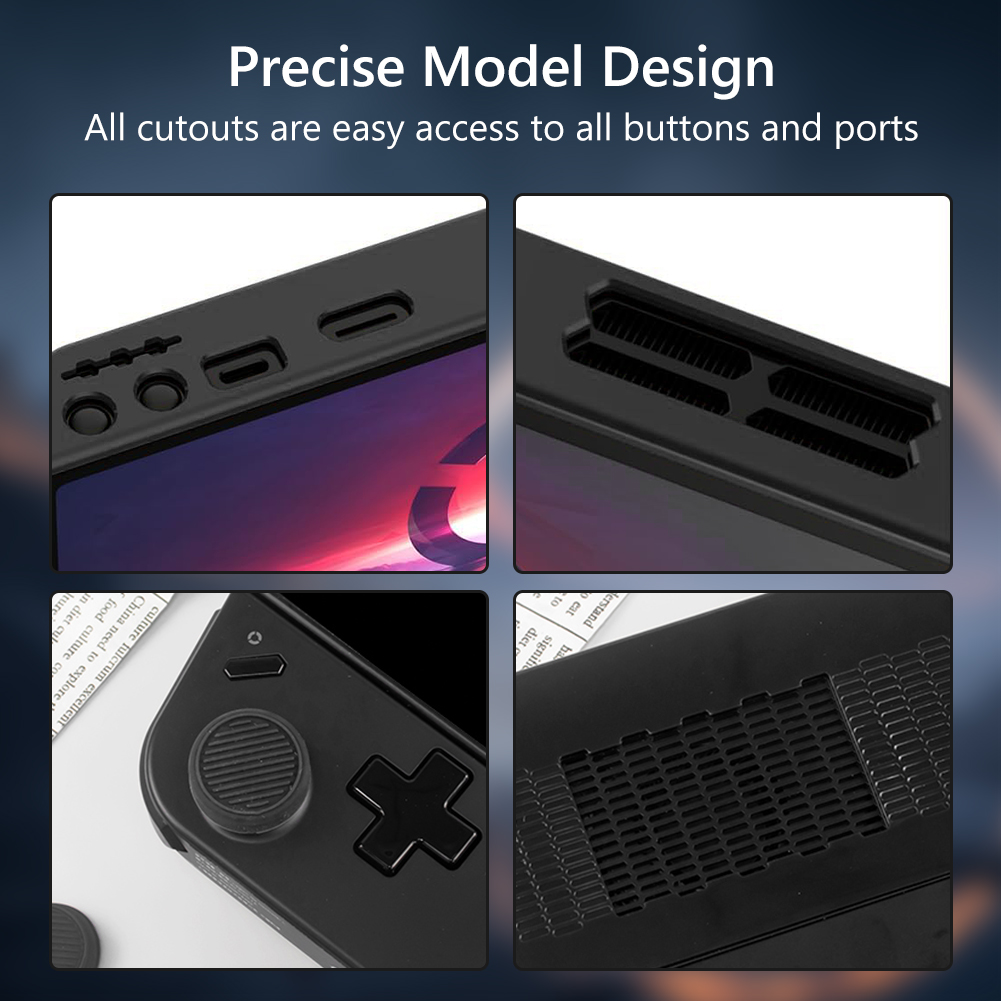 thumbnail image 5 of Funda protectora para PC con 4 tapas para el pulgar para Lenovo Legion Go Handheld (negro), 5 of 9