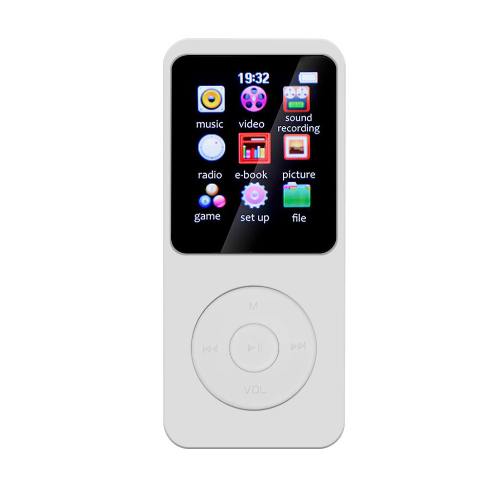 thumbnail image 3 of Reproductor de MP3 Pantalla de 1,8 pulgadas Reproductor de música tipo C Compatible con Bluetooth 5,4 (blanco), 3 of 6