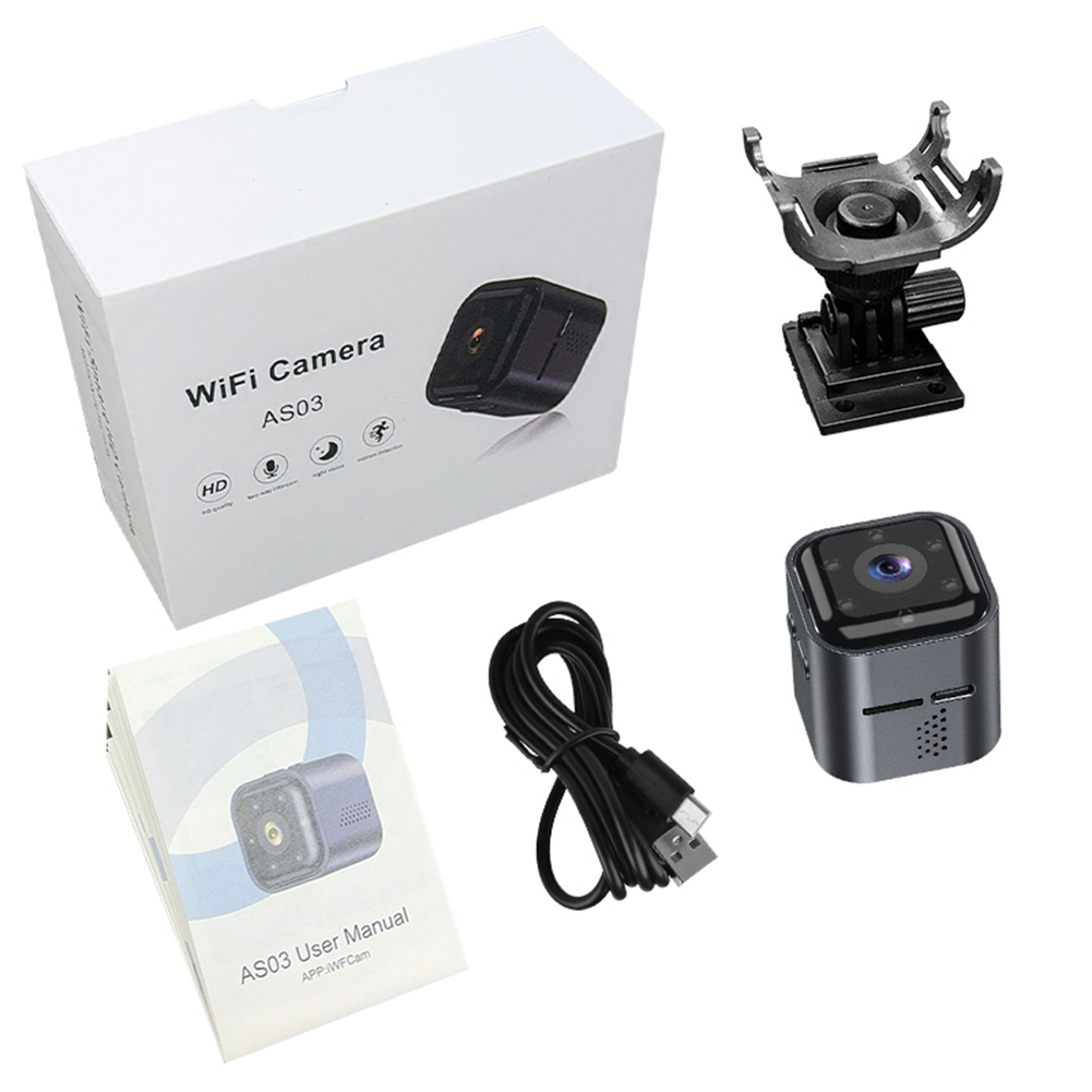 thumbnail image 2 of Mini cámara inalámbrica Wifi Ehuebsd audio bidireccional HD 1080P para oficina en casa, 2 of 9