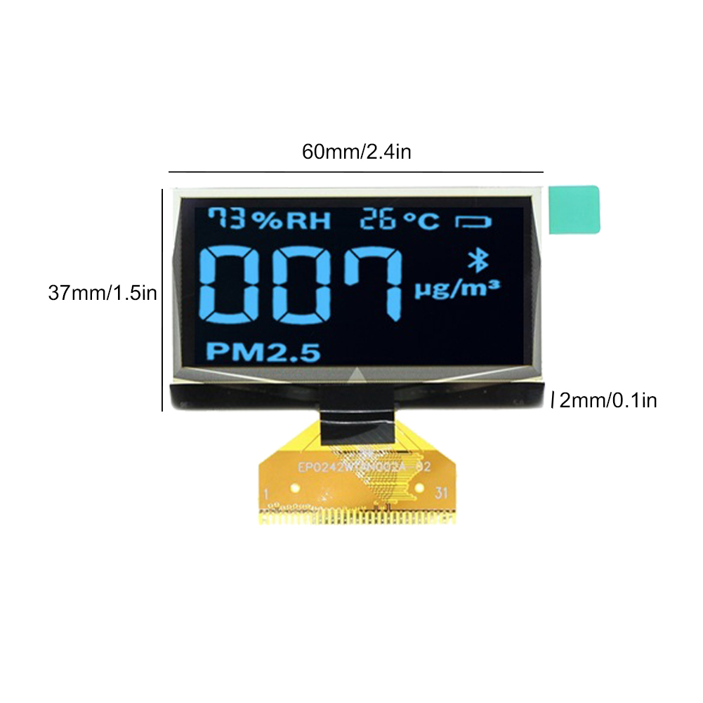 thumbnail image 2 of Módulo OLED de 2,42 pulgadas 31PIN128x64 Módulo de pantalla OLED SSD1309 para kit de bricolaje, 2 of 9