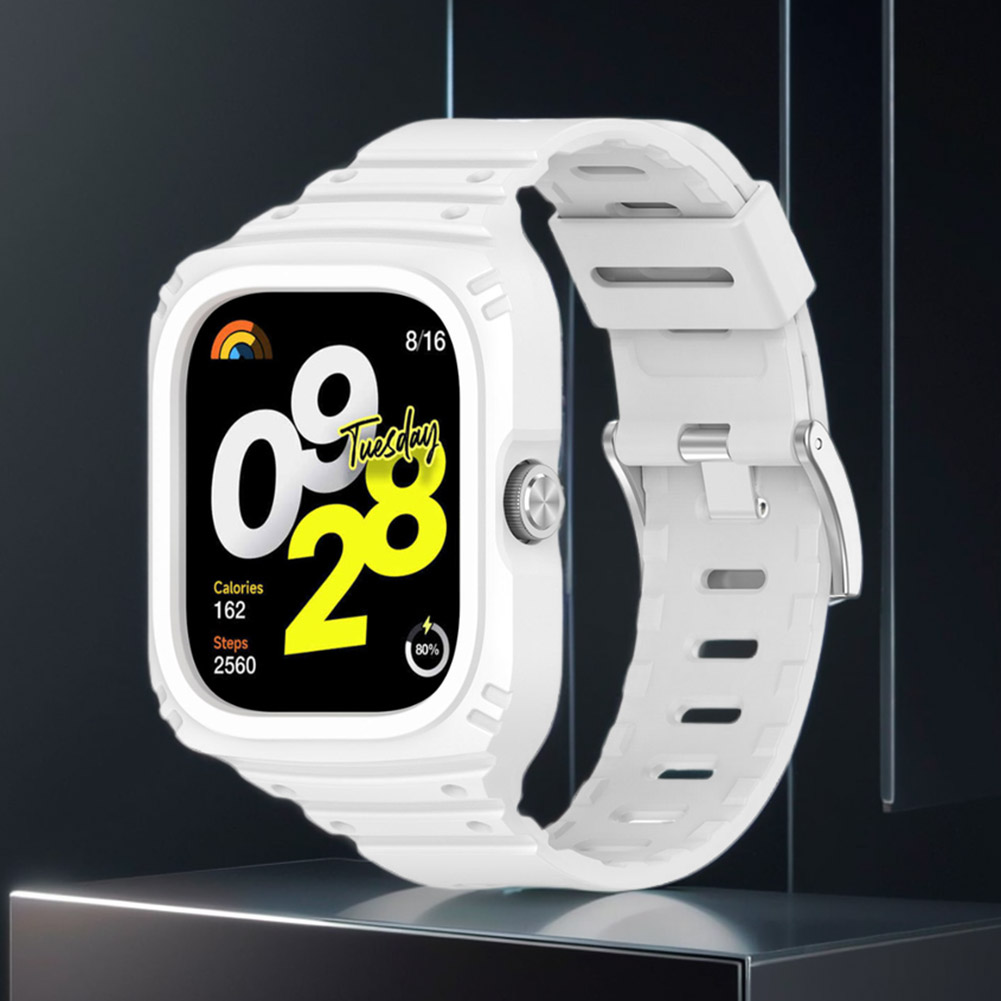 thumbnail image 5 of Funda 2 en 1 para Redmi Watch 4 + correa de silicona a prueba de sudor, repuesto de pulsera, 5 of 7