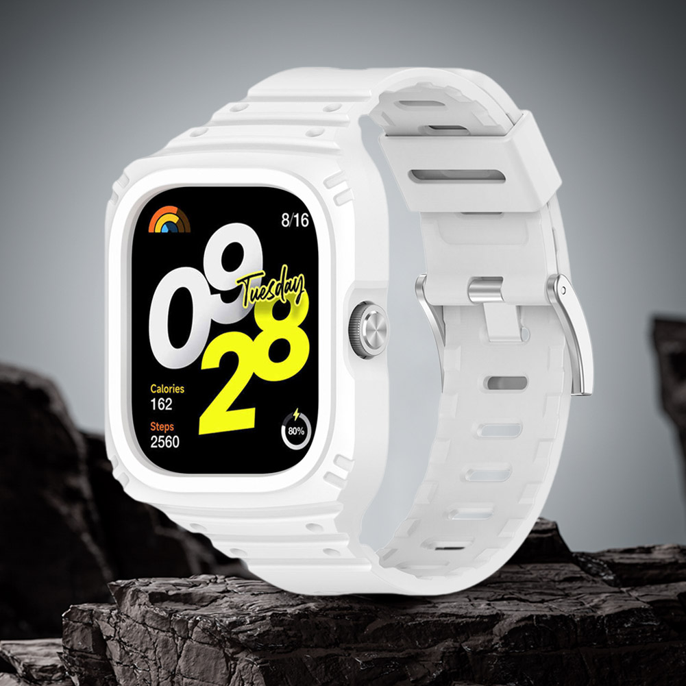 thumbnail image 1 of Funda 2 en 1 para Redmi Watch 4 + correa de silicona a prueba de sudor, repuesto de pulsera, 1 of 7