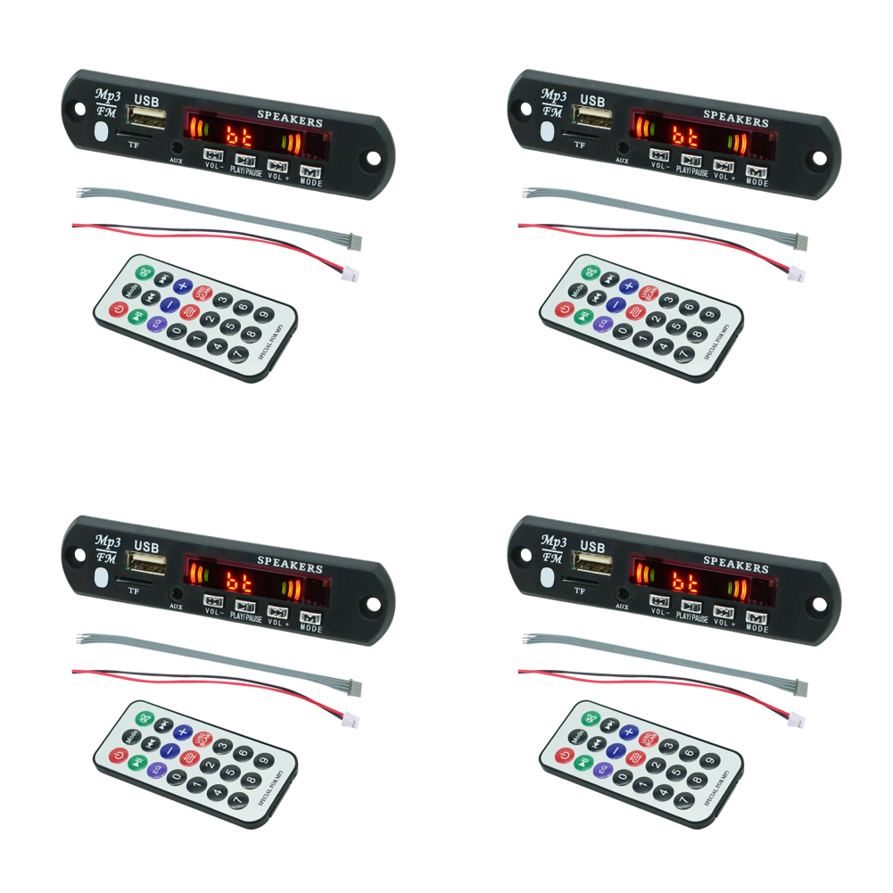 thumbnail image 3 of Placa decodificadora WMA de MP3 para coche Compatible con Bluetooth 5.0 USB TF Módulo de radio FM (12v), 3 of 7