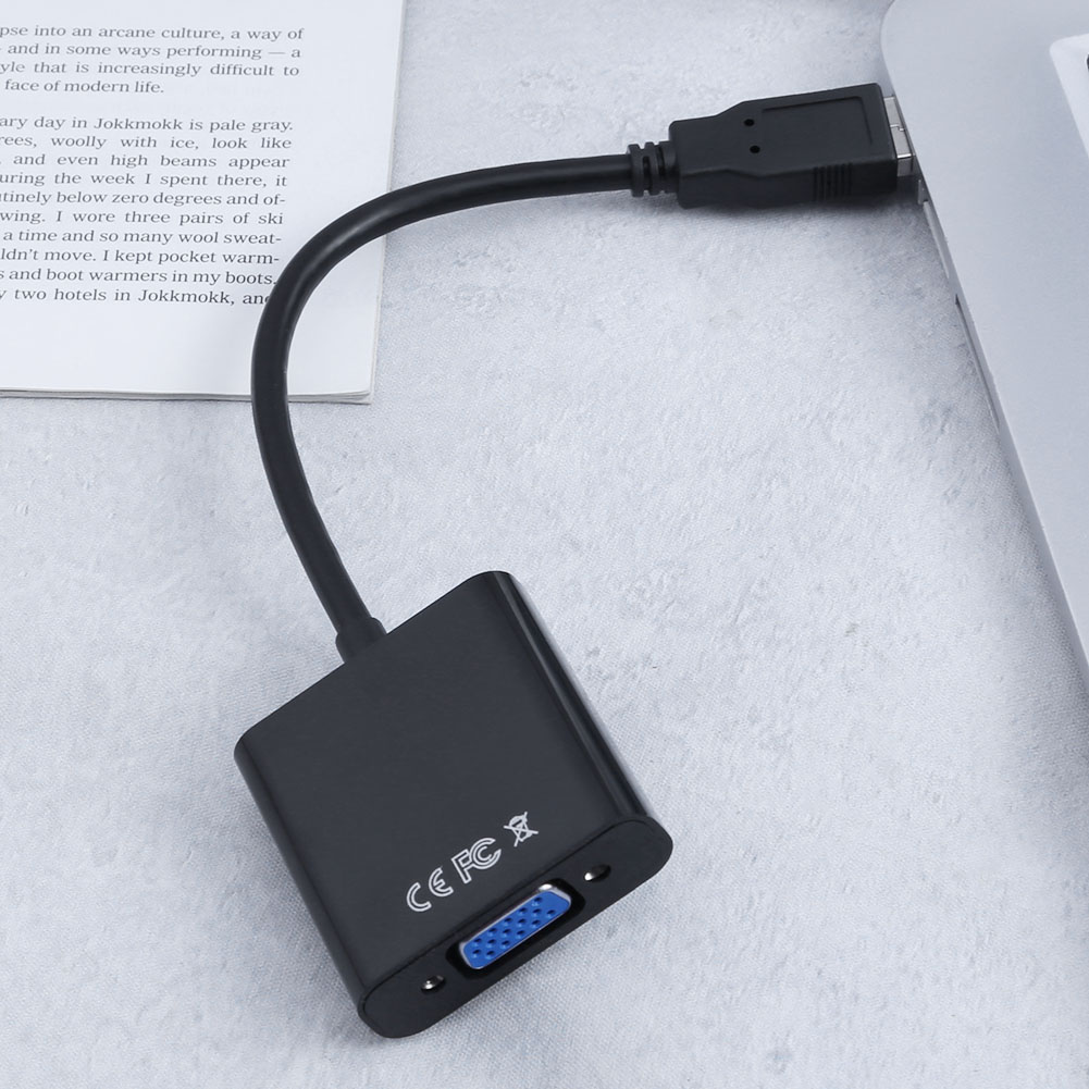 thumbnail image 1 of Adaptador USB a VGA Cable convertidor de tarjeta gráfica de vídeo multipantalla 1080P, 1 of 9