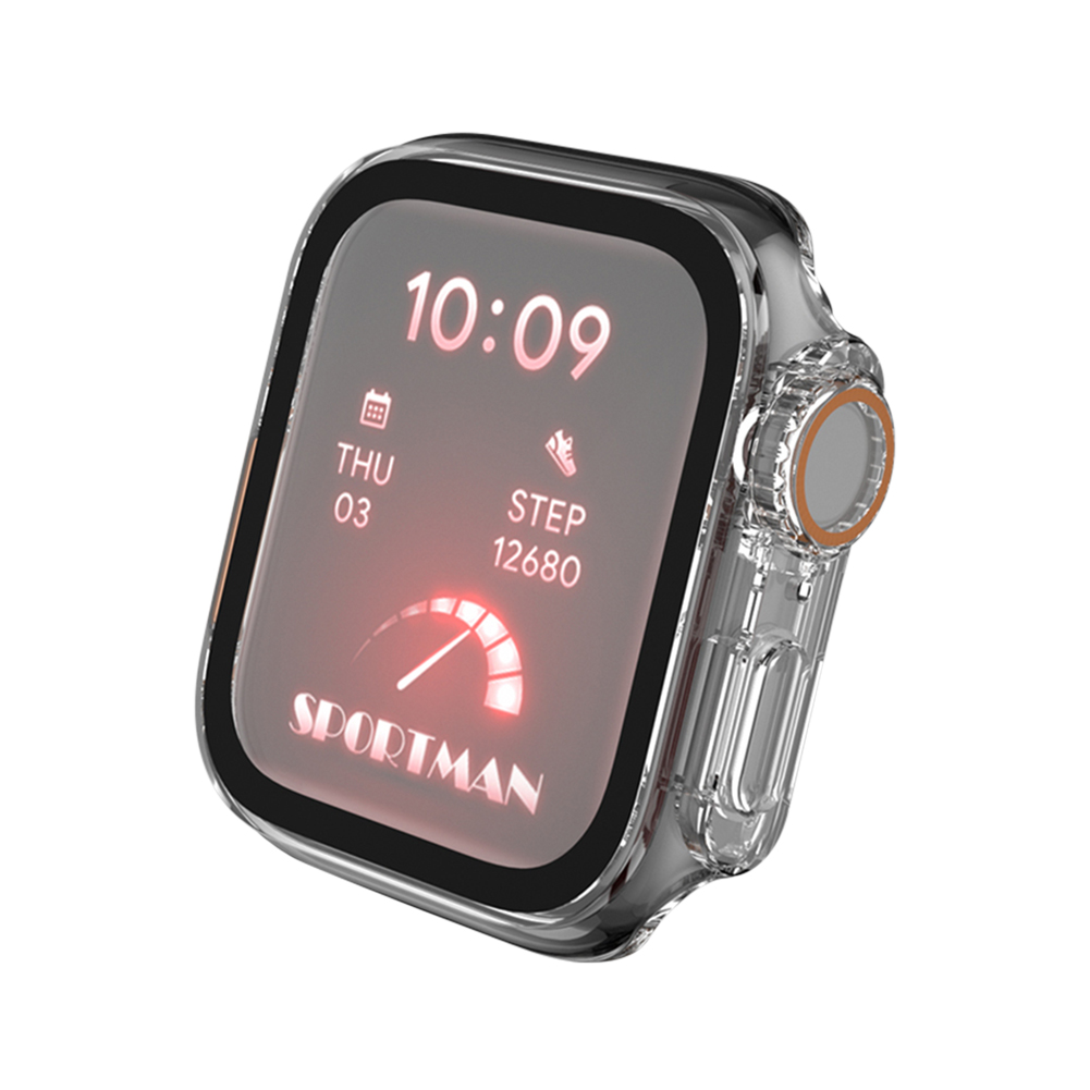 thumbnail image 2 of Funda protectora de pantalla antirrayas para PC Watch Case para Apple Watch 9/8/7/6/5/4/SE, 2 of 9