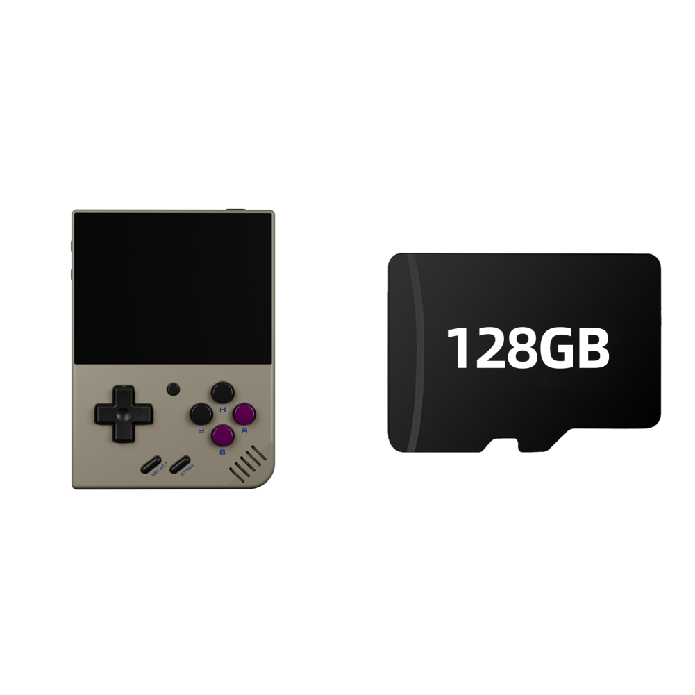 thumbnail image 3 of Consola de juegos portátil retro Mini Plus con pantalla IPS de 3,5 pulgadas (gris), 3 of 8