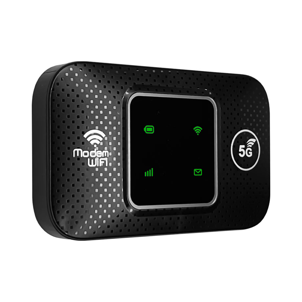 Enrutador WiFi inalámbrico 4G LTE Punto de acceso de 150 Mbps con ranura para tarjeta SIM (LED negro)