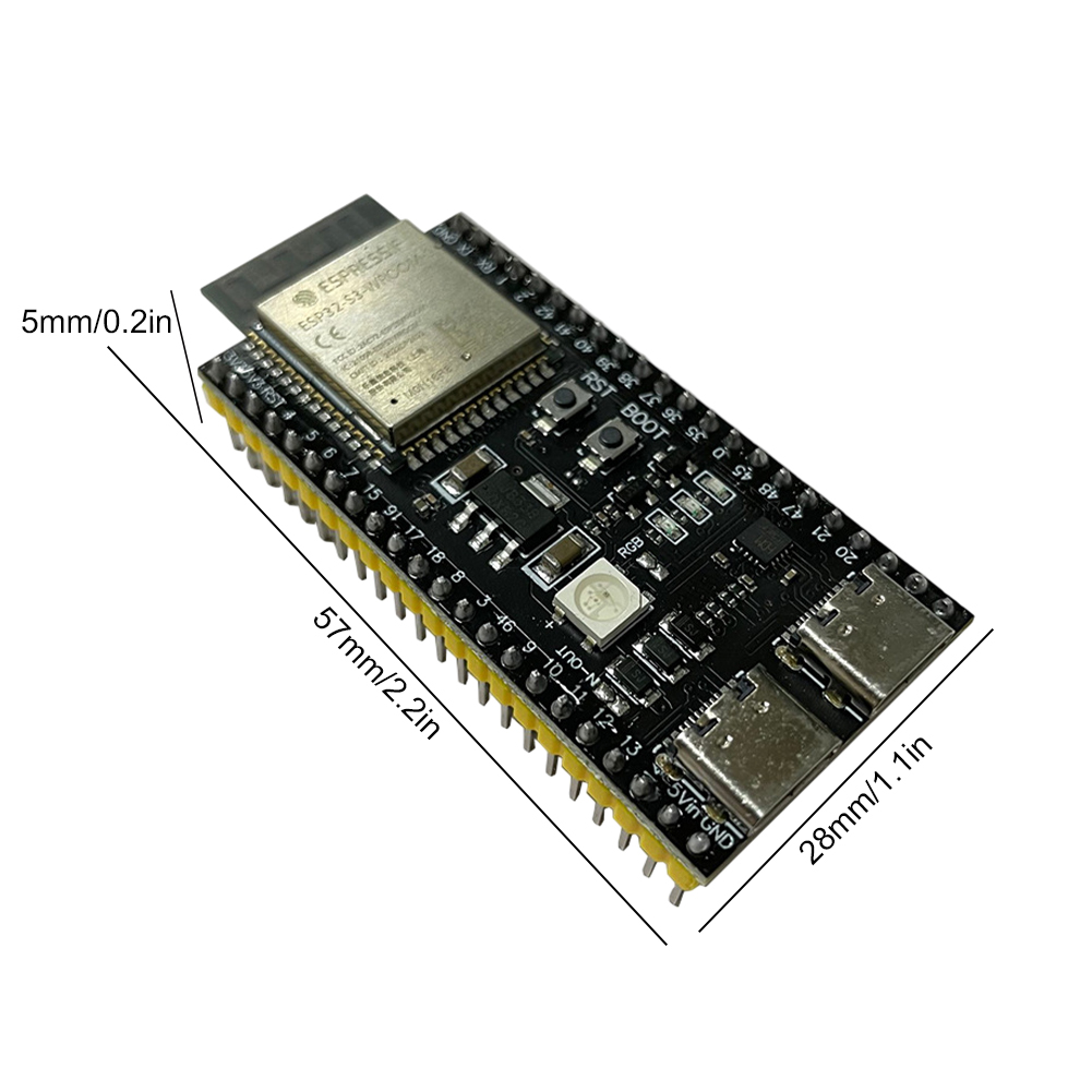 thumbnail image 2 of Placa de desarrollo ESP32/ ESP32-S3/ESP32-C3 Dual Type-C (N16R8 soldado), 2 of 4