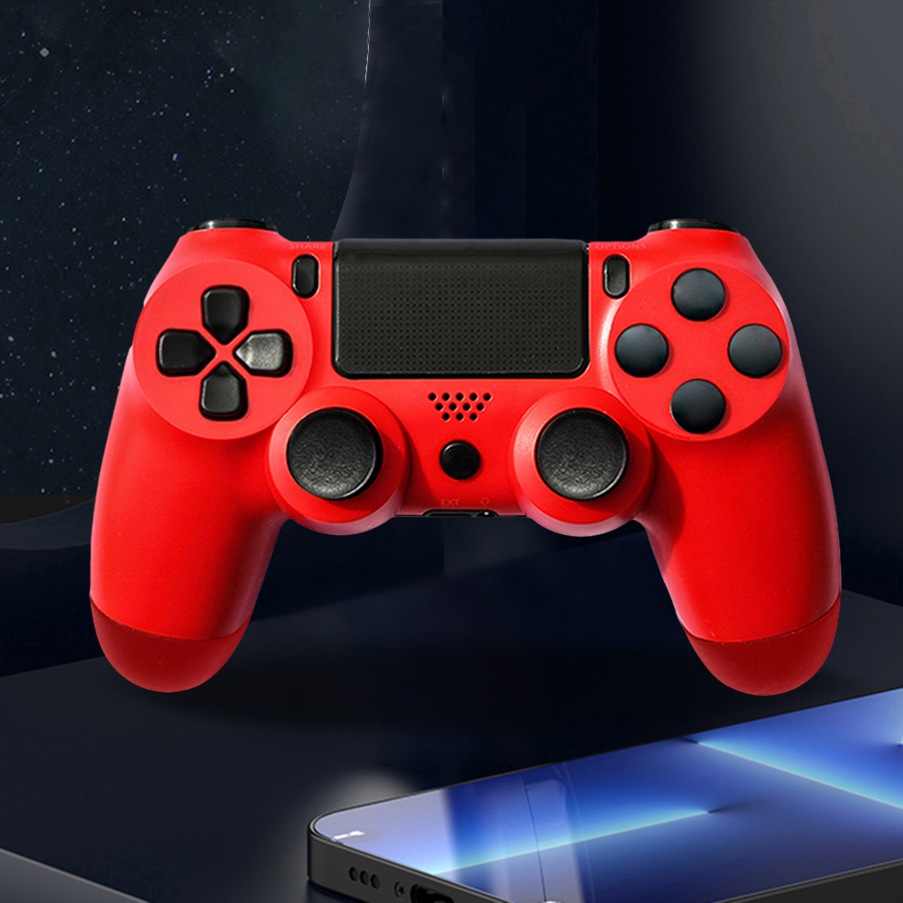 Controlador de juego Compatible con Bluetooth con vibración somatosensorial de 6 ejes para PS4