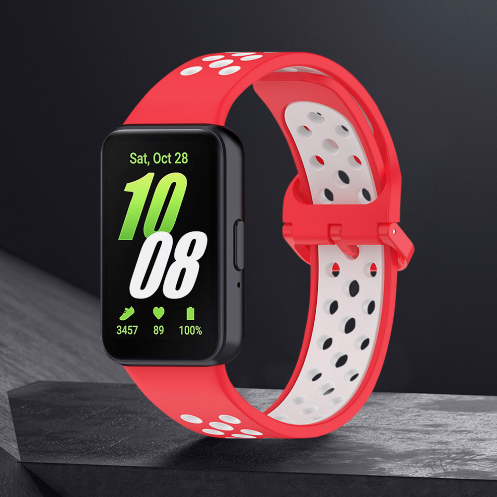 thumbnail image 1 of Correa de reloj ajustable, correa deportiva de silicona, correa de reloj transpirable de repuesto para reloj inteligente Samsung Galaxy Fit 3, 1 of 7