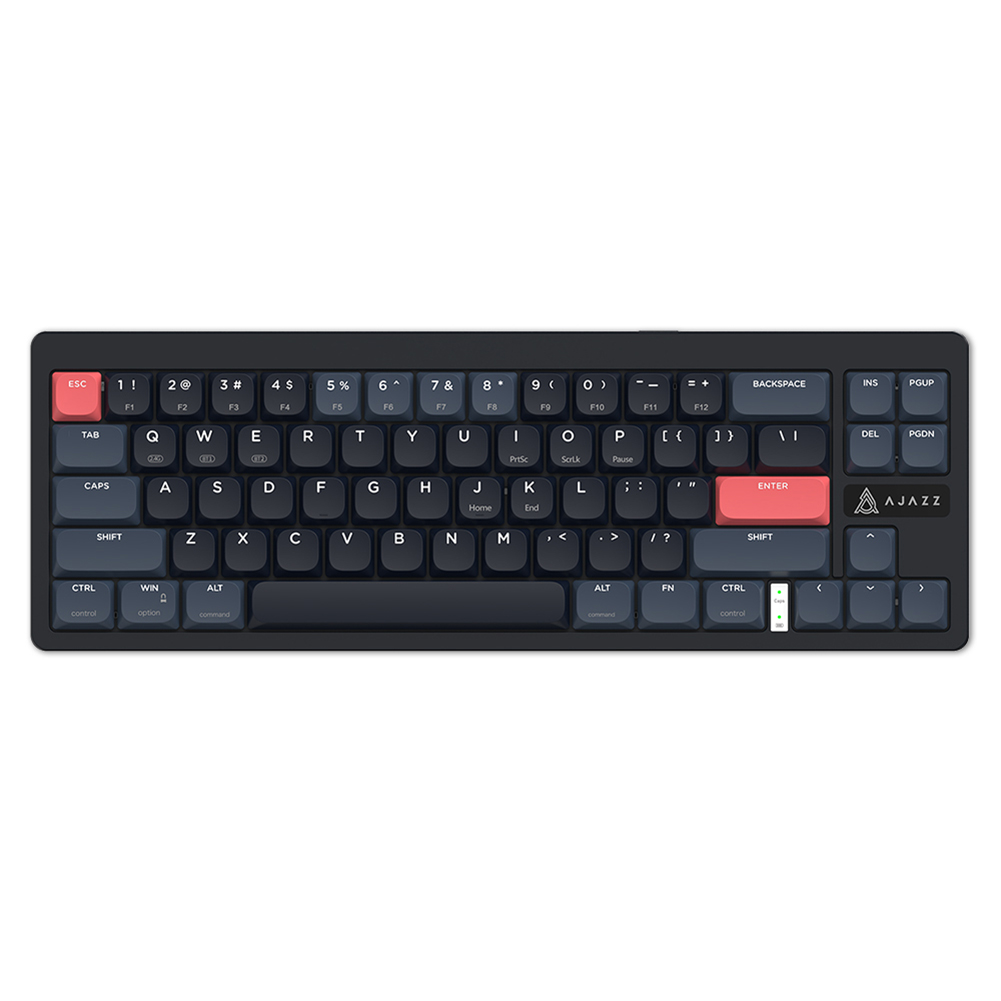 thumbnail image 3 of Modo dual del teclado del juego de 68 teclas del teclado mecánico inalámbrico de 2.4G BT para PC, 3 of 7