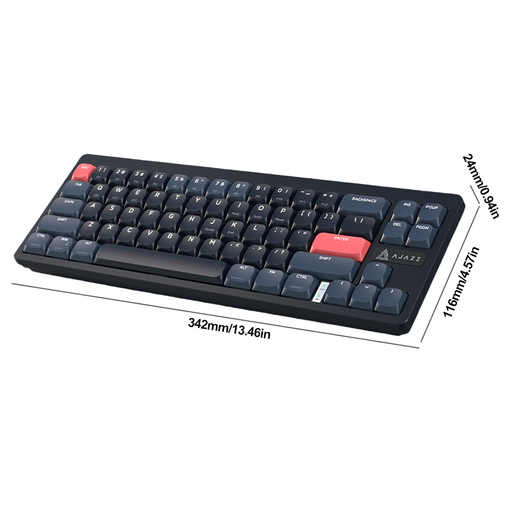 thumbnail image 2 of Modo dual del teclado del juego de 68 teclas del teclado mecánico inalámbrico de 2.4G BT para PC, 2 of 7