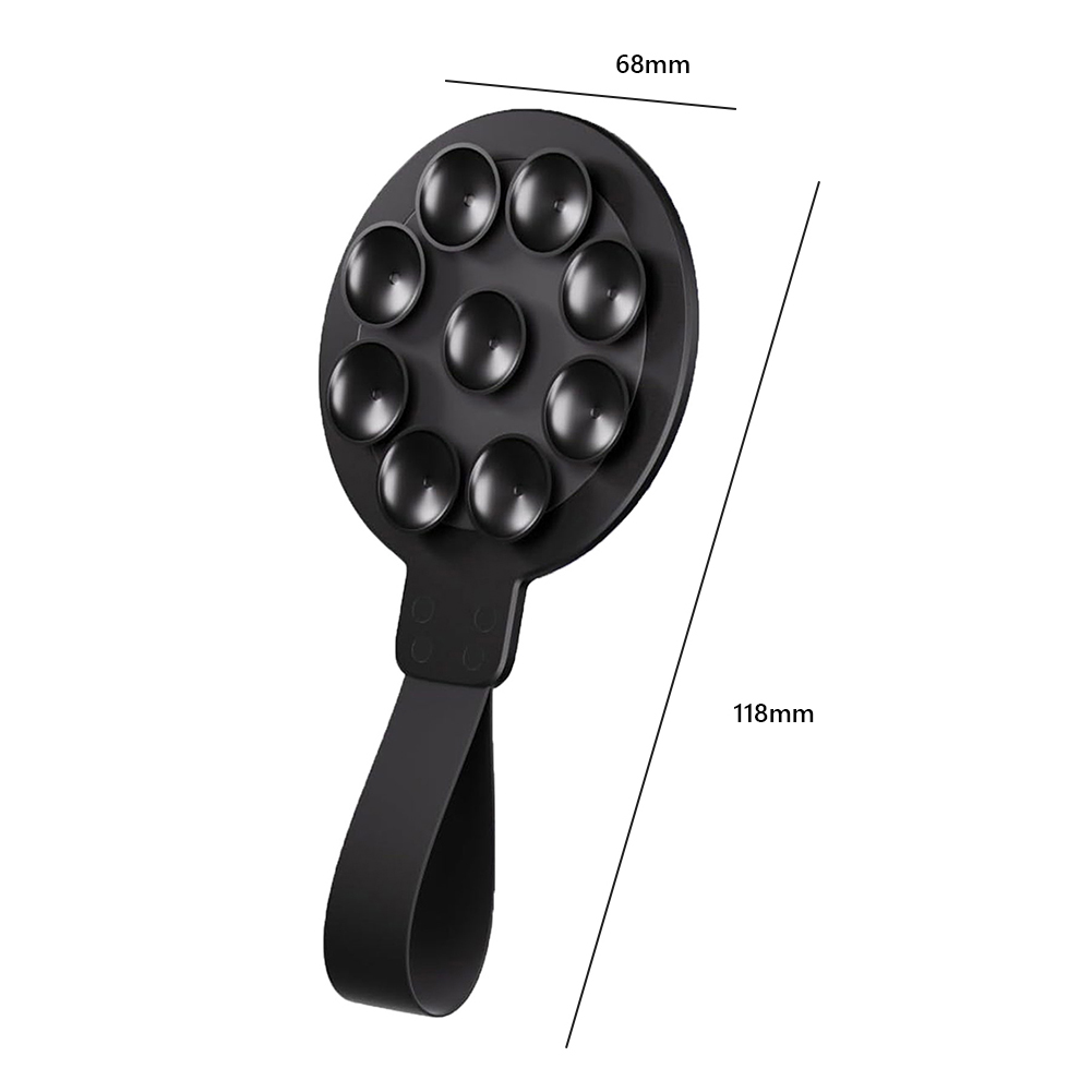 thumbnail image 2 of Soporte magnético para teléfono con ventosa y espejo para ducha para iPhone 15 (negro), 2 of 4