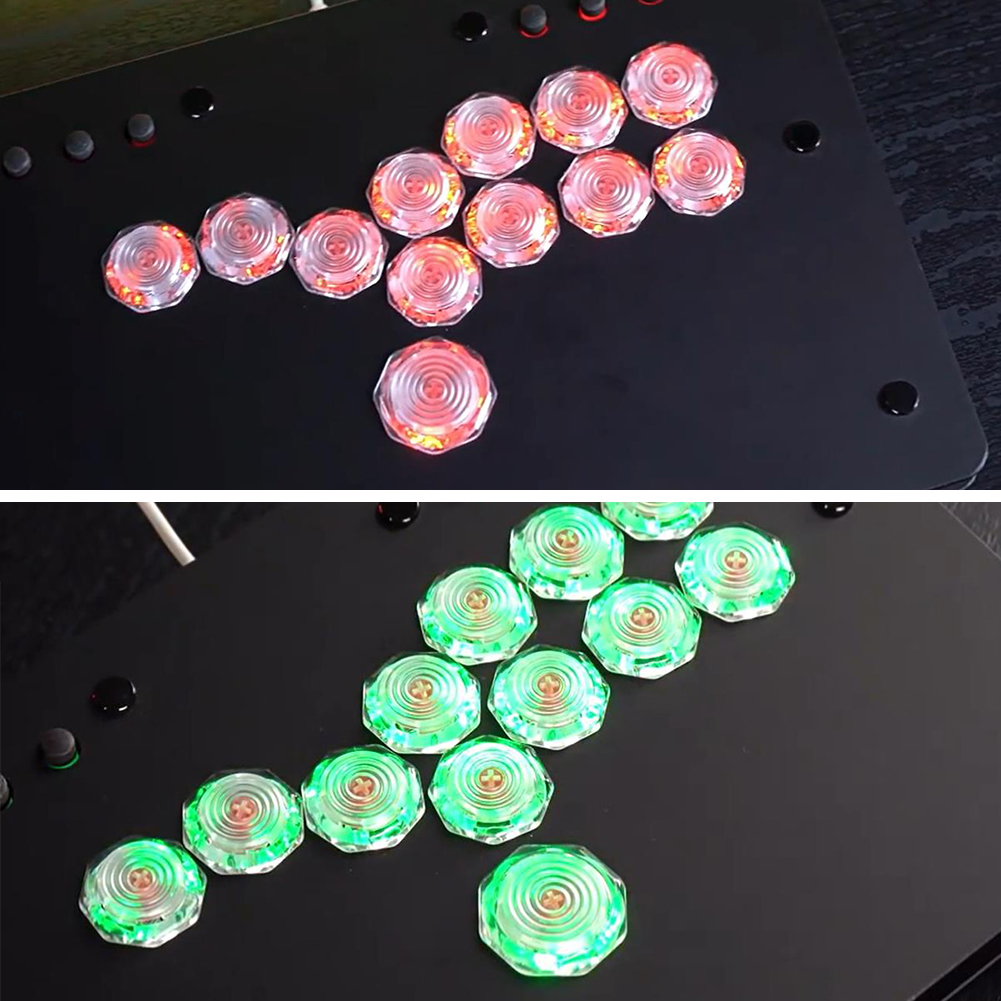 thumbnail image 1 of Tapas de botones con hebilla de cristal, teclas mecánicas de 24MM/30MM para HITBOX Arcade, 1 of 6