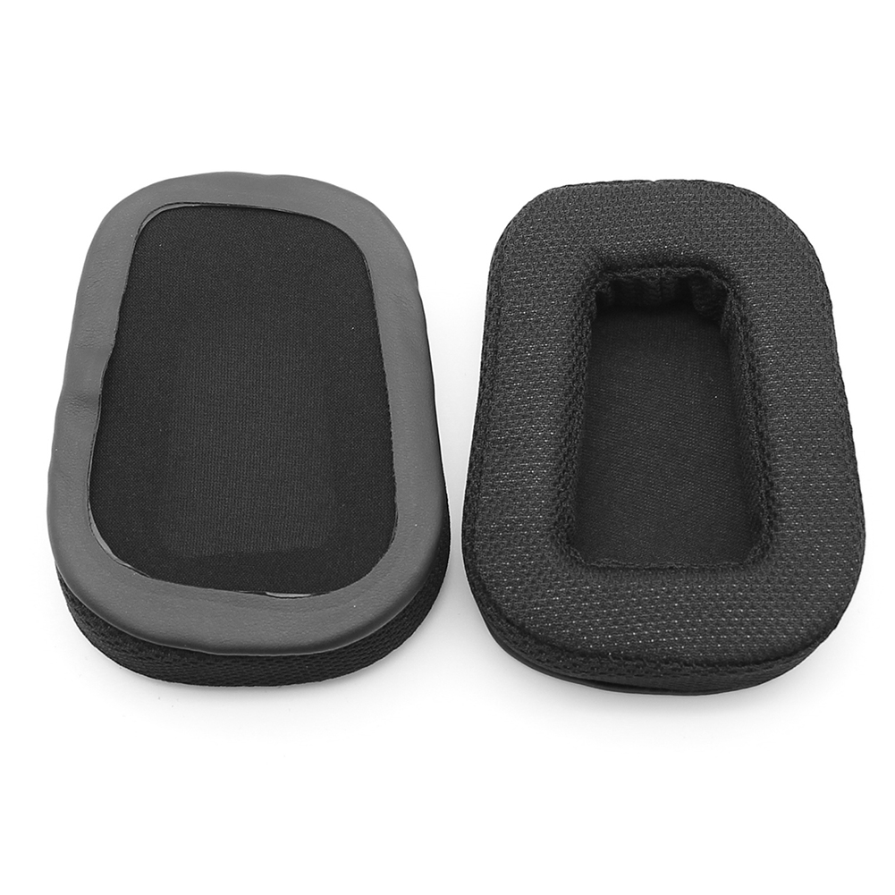 thumbnail image 4 of 1 par de almohadillas para los oídos de espuma, cojín para orejeras para Logitech G633 G933 (tela de malla), 4 of 9