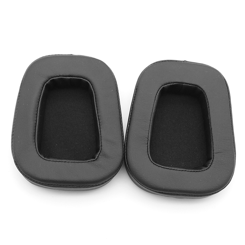 1 par de almohadillas para los oídos de espuma, cojín para orejeras para Logitech G633 G933 (tela de malla)