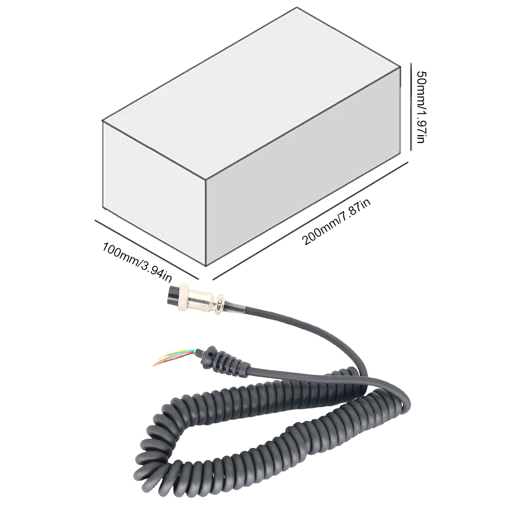 thumbnail image 2 of HM-36 Cable de resorte para micrófono y altavoz Walkie Talkie de 8 pines para ICOM IC-449C 229C, 2 of 8