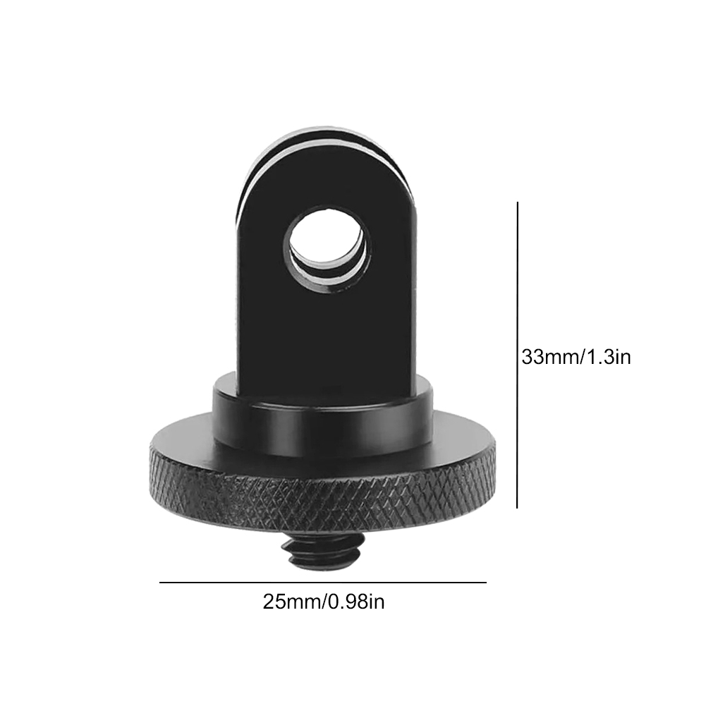 thumbnail image 2 of Mini trípode adaptador montaje Ehuebsd de Aleación de aluminio 1/4 pulgadas negro para cámara de acción GoPro, 2 of 9